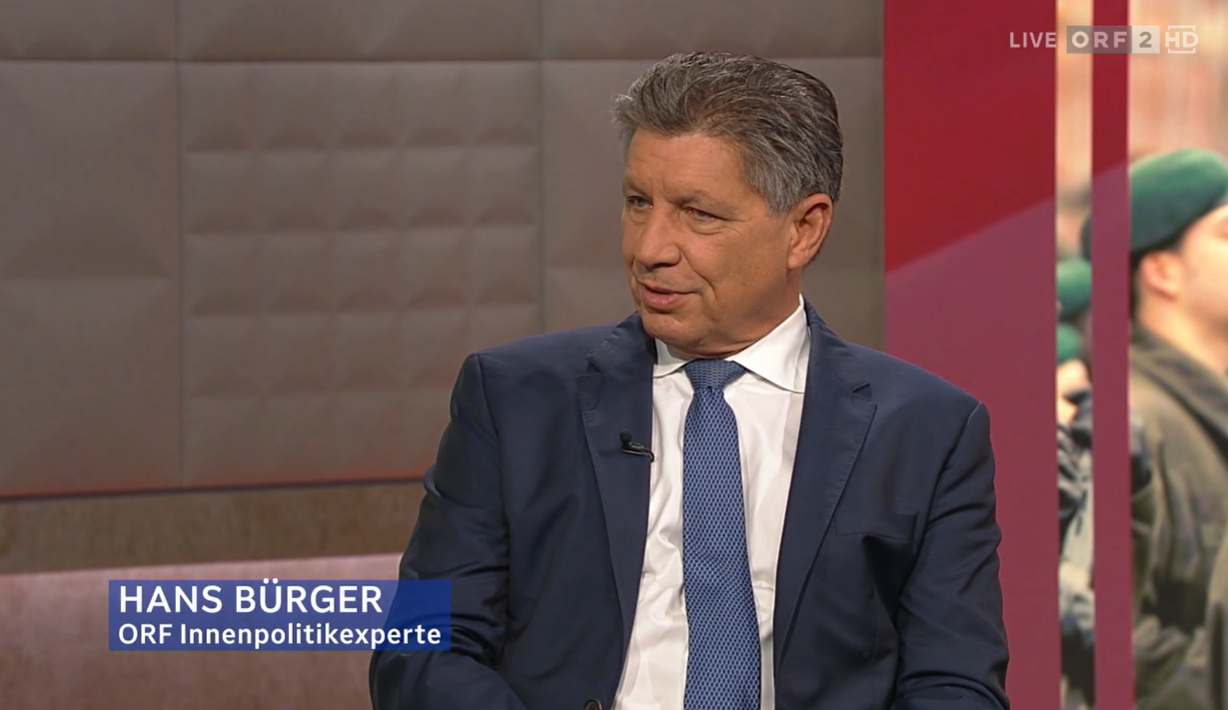 Hans Bürger war am Nationalfeiertag in einer ORF-Sondersendung zu sehen.