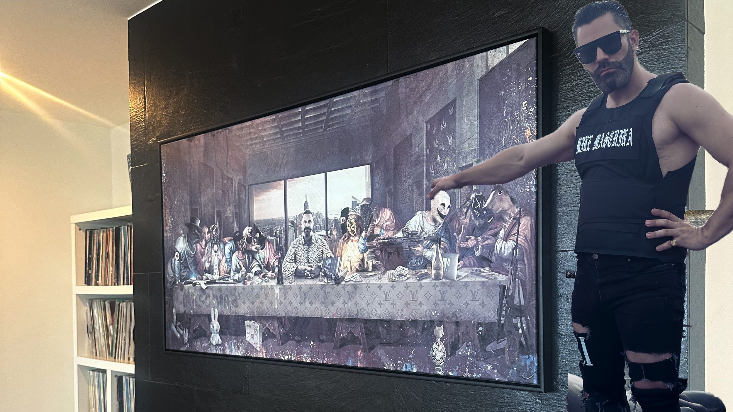 Mike Maschina hat ein irritierendes Kunstwerk in Auftrag gegeben. Der Künstler hat aber keinen Cent gesehen.