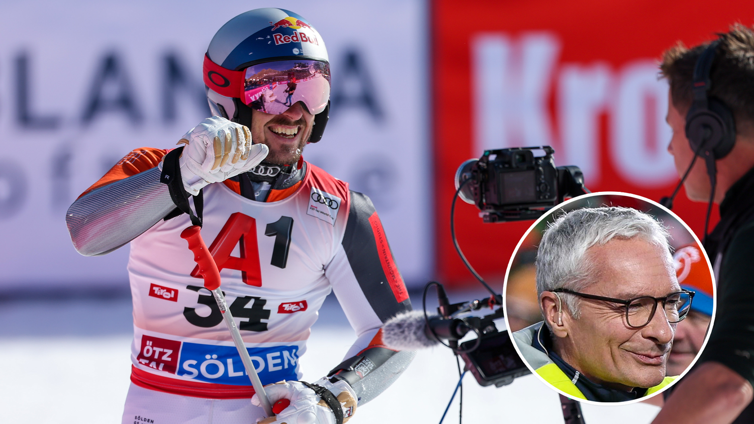 Marcel Hirscher und Rainer Pariasek hatten im Interview Spaß.