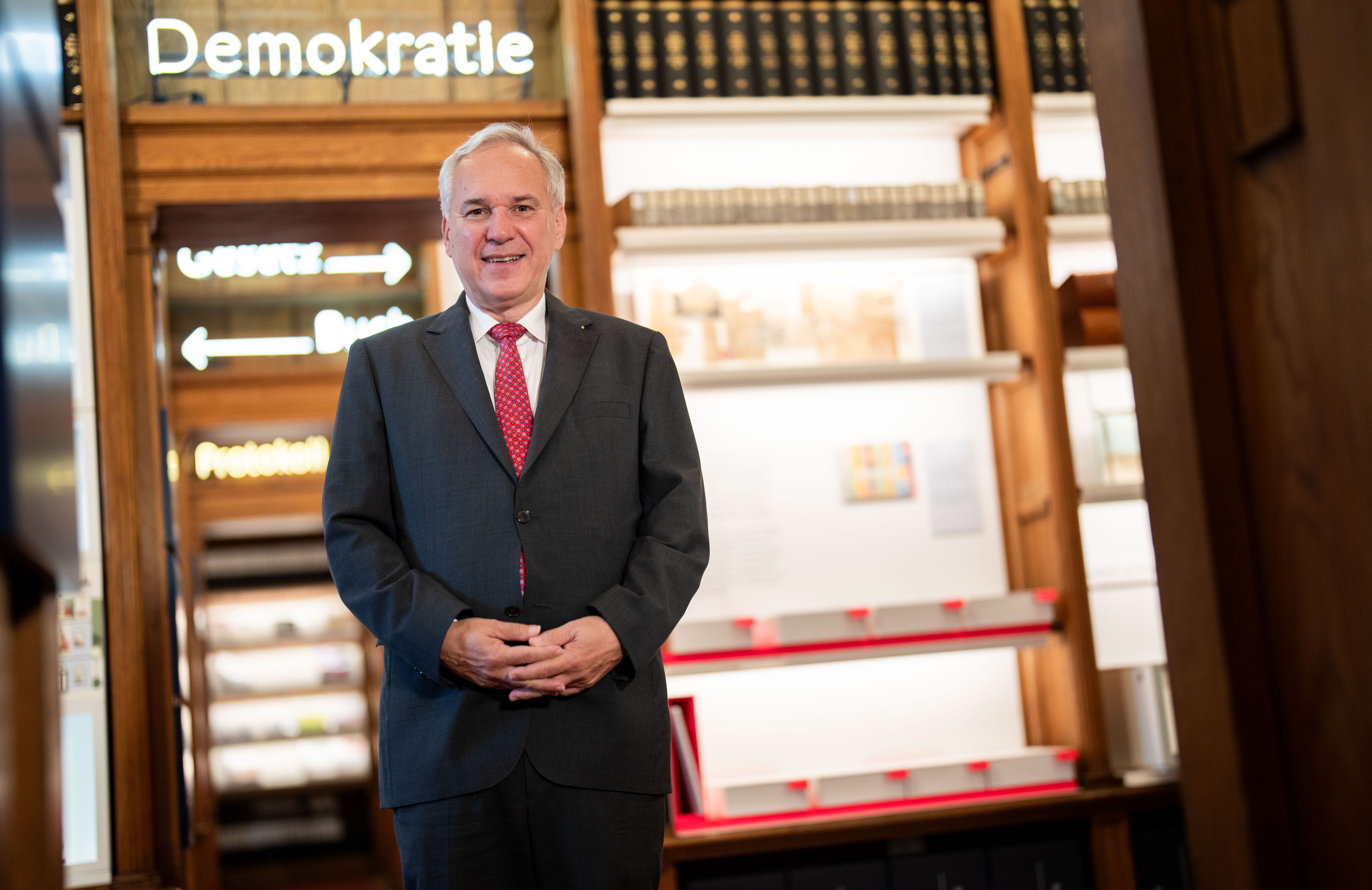 Nationalratspräsident Walter Rosenkranz (FPÖ) während eines Interviews mit der APA am 25. Oktober 2024 im Parlament in Wien.