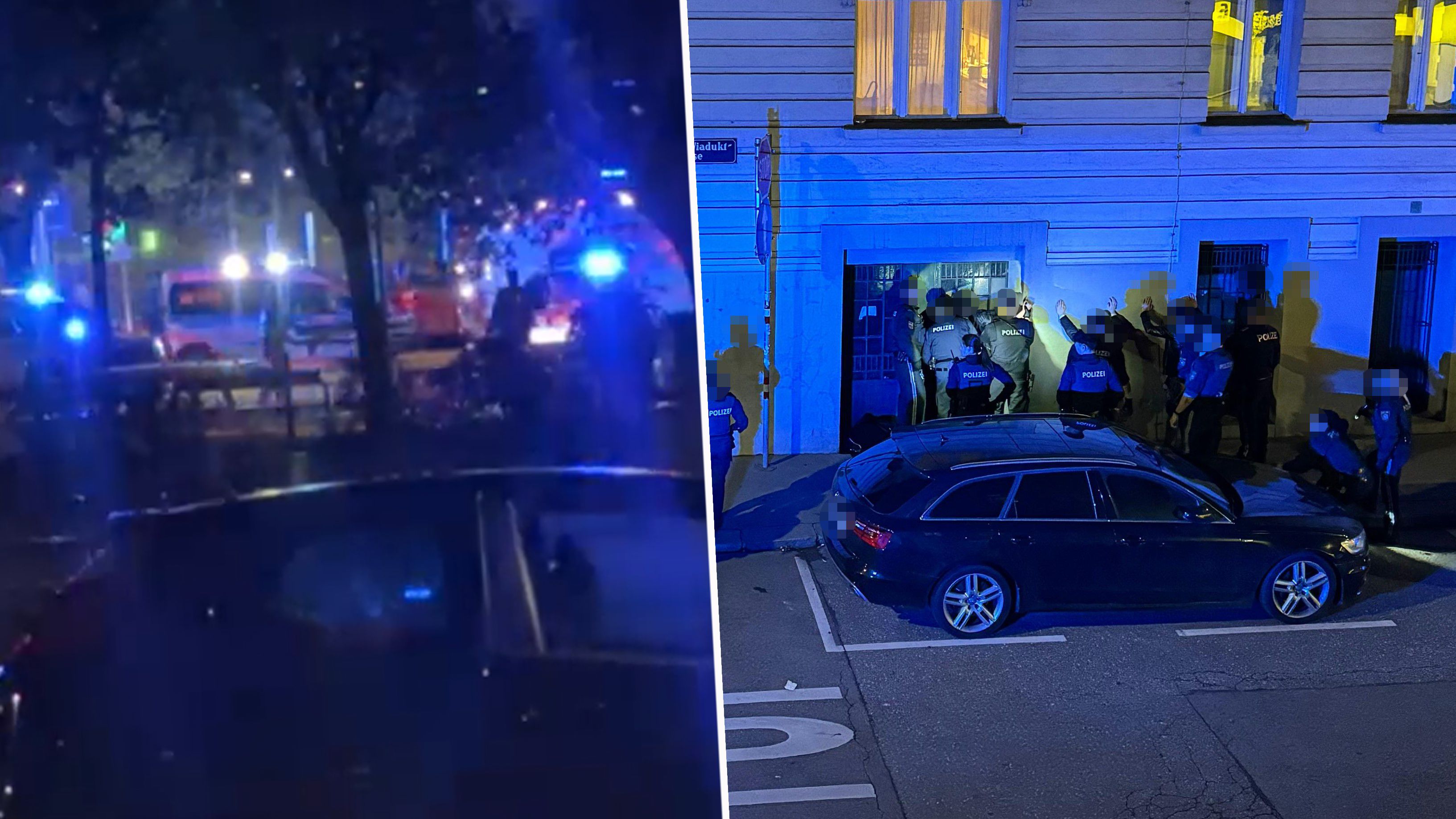 Unfassbare Szenen am späten Abend in zwei Wiener Bezirken.