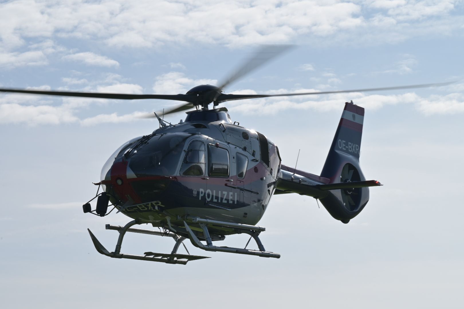 Ein Hubschrauber der Polizei