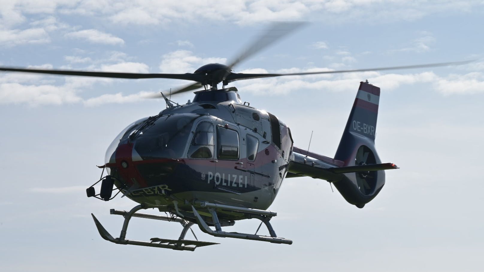 Ein Hubschrauber der Polizei