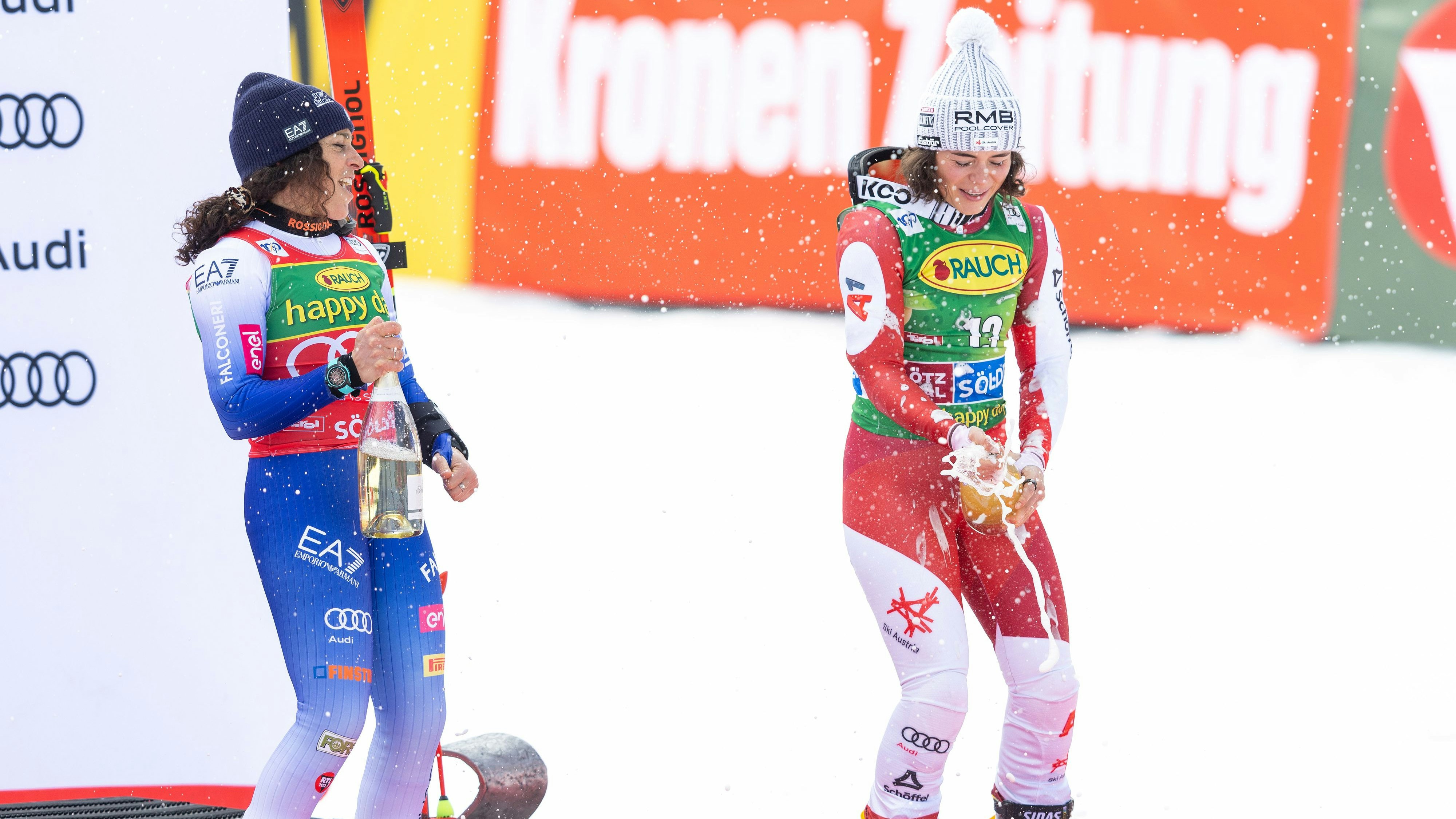 Julia Scheib jubelte über den Podestplatz bei der Saisoneröffnung.