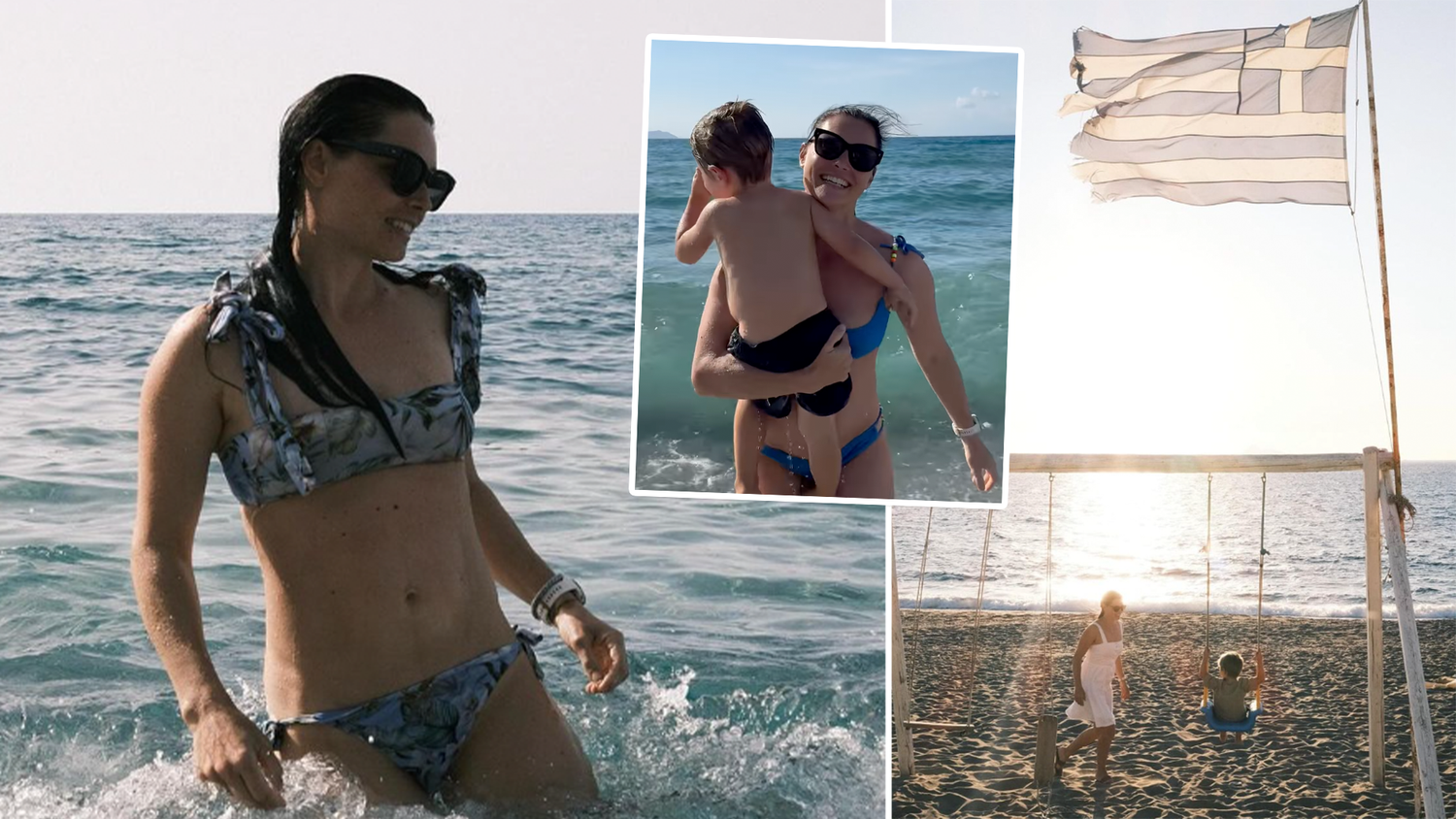 Anna Veith genoss die letzten warmen Stunden vor dem Winter in Griechenland mit ihrer Familie.