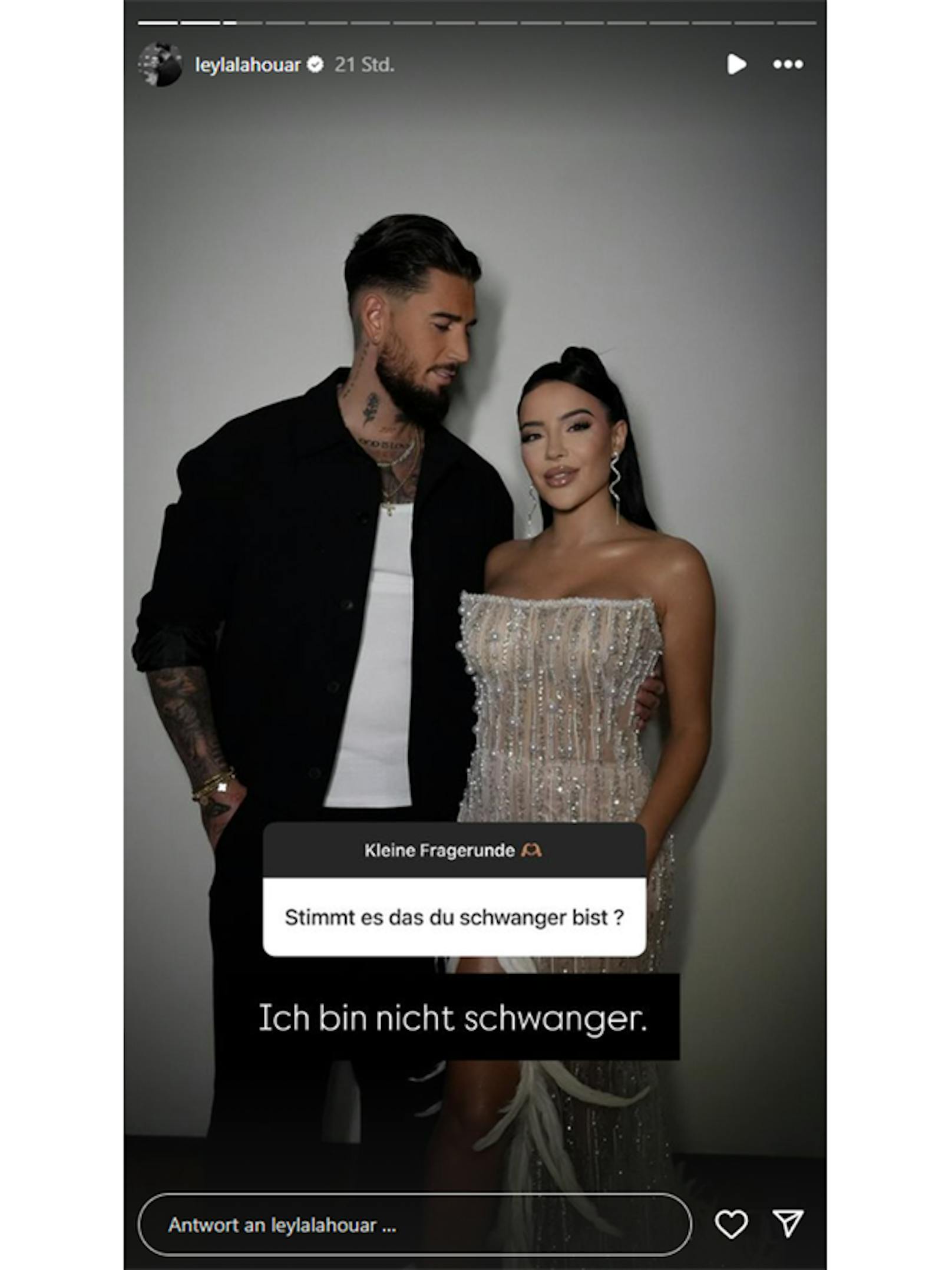 In einer Fragerunde wurde Leyla von ihren Fans ausgefragt.