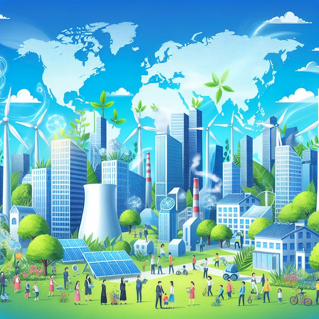 So stellt sich die KI eine blühende Wirtschaft mit wenig CO2-Emissionen vor.