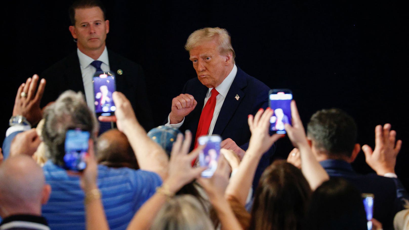 Heimspiel: Donald Trump genau eine Woche vor der Wahl bei einer Wahlkampfveranstaltung in seiner Wahlheimat Florida.