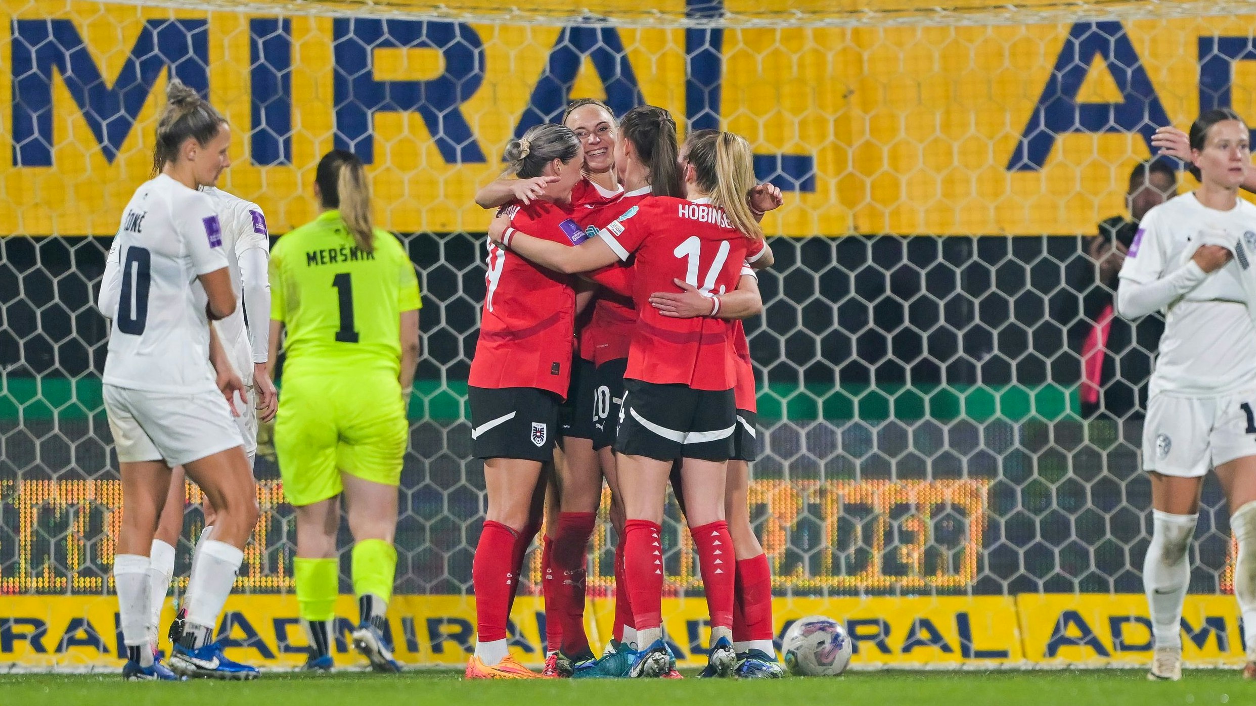 Die ÖFB-Frauen jubelten zuletzt über einen 2:1-Sieg über Slowenien.