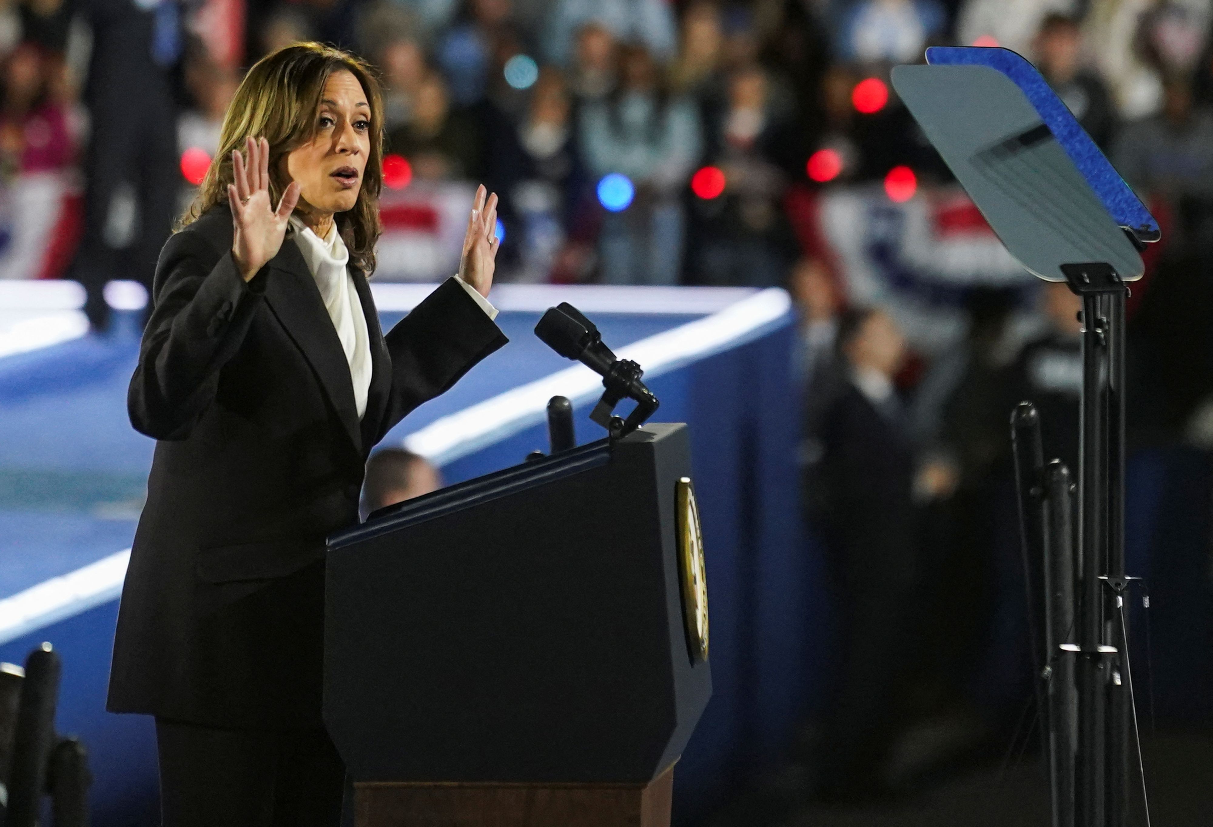 US-Vizepräsidentin Kamala Harris mobilisiert im Endspurt noch einmal ihre Wählerschaft.