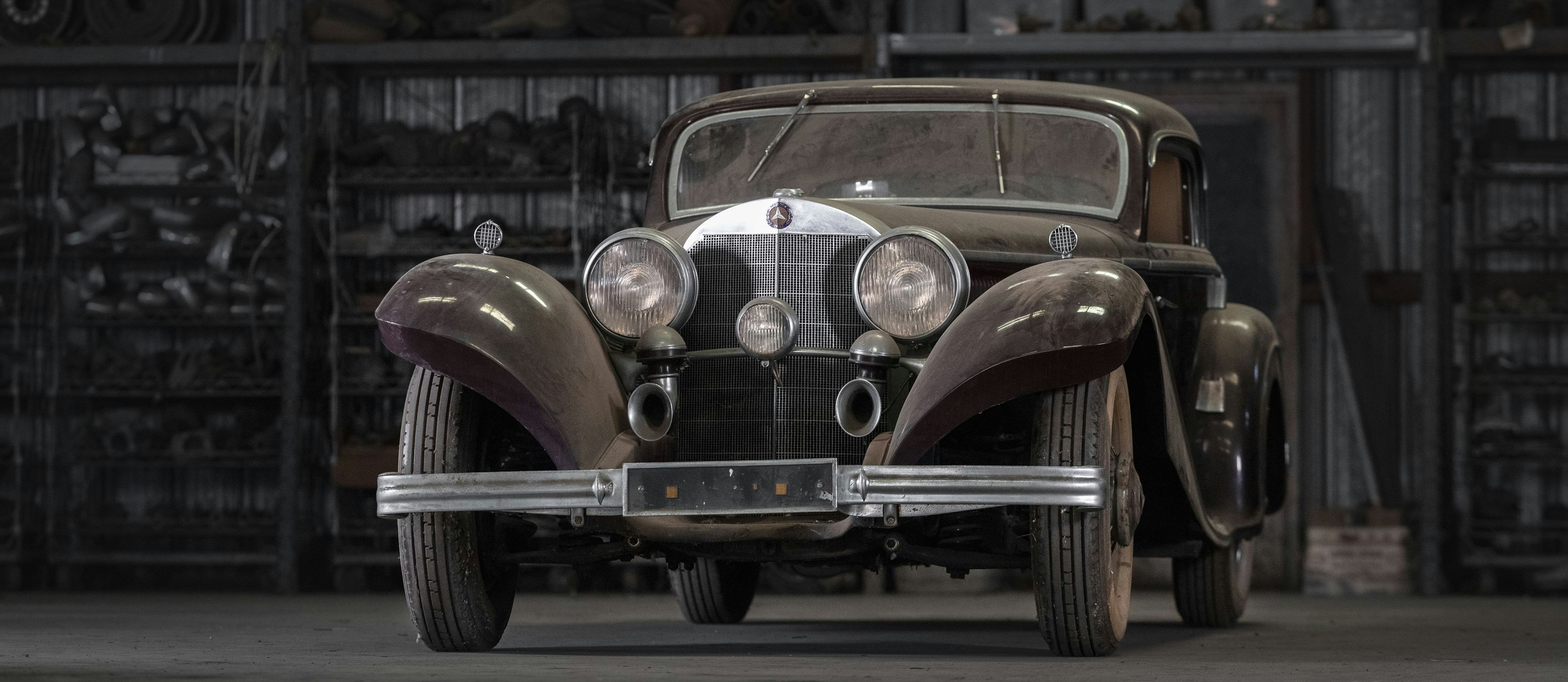 Mercedes-Benz 500 K Spezialcoupé, ein Sondermodell für den deutschen Rennfahrer Rudolf Caracciola aus dem Jahr 1935. Das Einzelstück wurde um 4.130.000 Dollar zugeschlagen