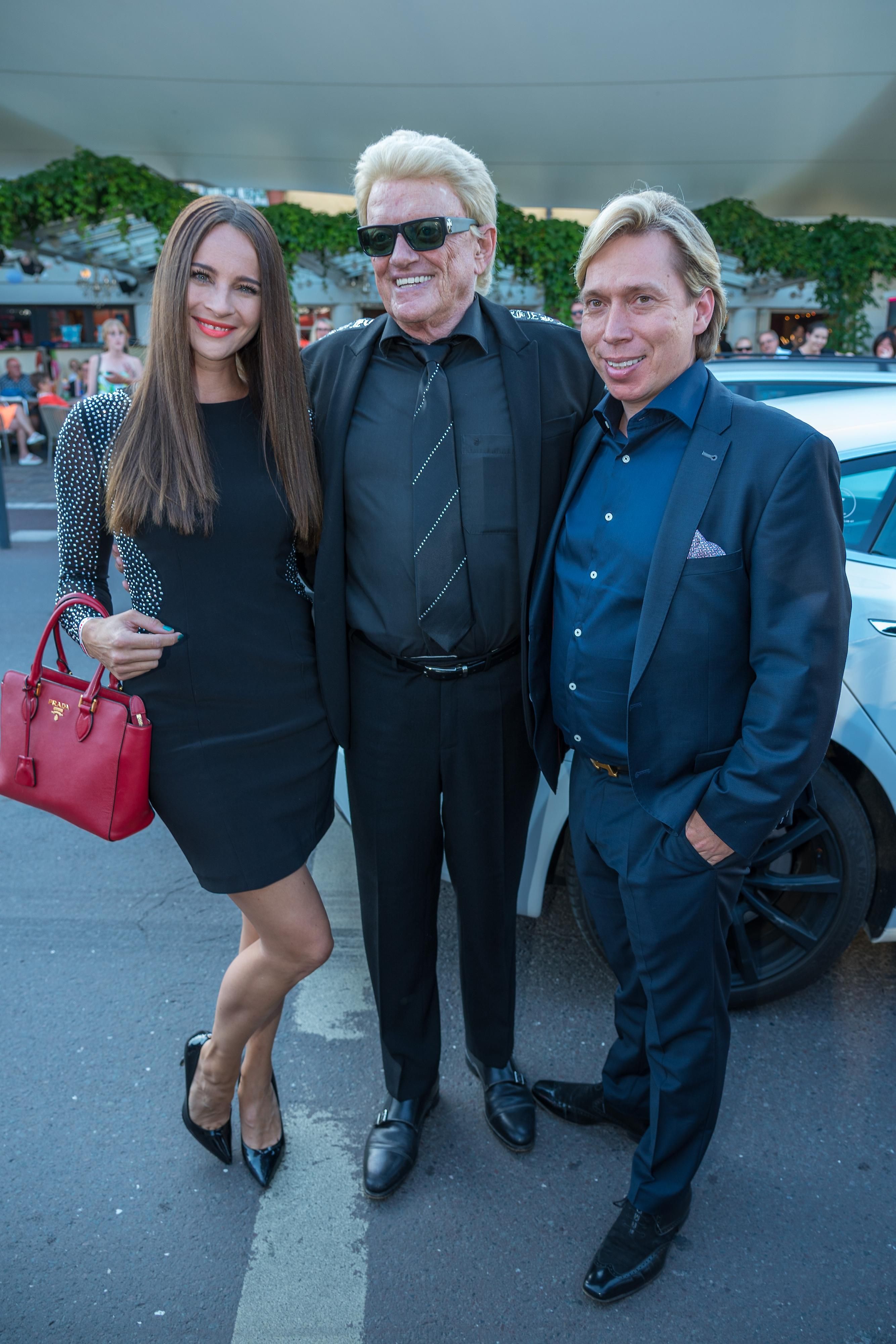 Heino mit Manager Helmut Werner und seiner Nicole