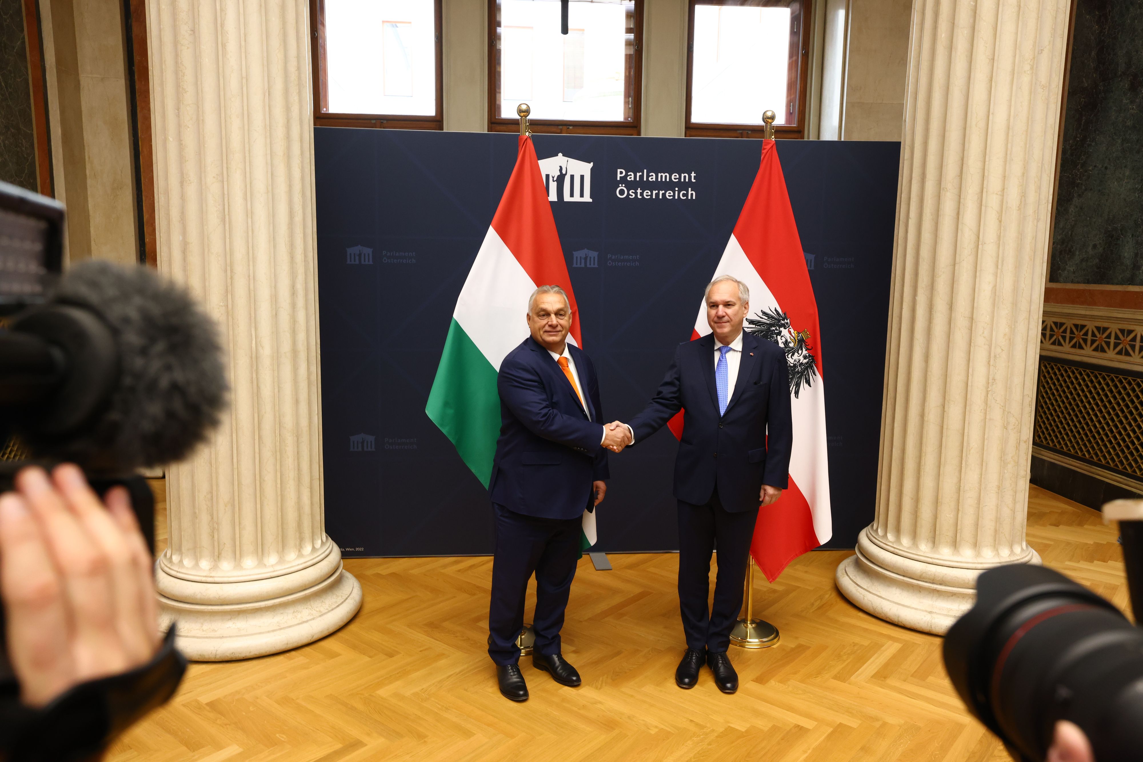 Nationalratspräsident Walter Rosenkranz empfing am Donnerstag (31. Oktober 2024) den ungarischen Ministerpräsidenten Viktor Orban.