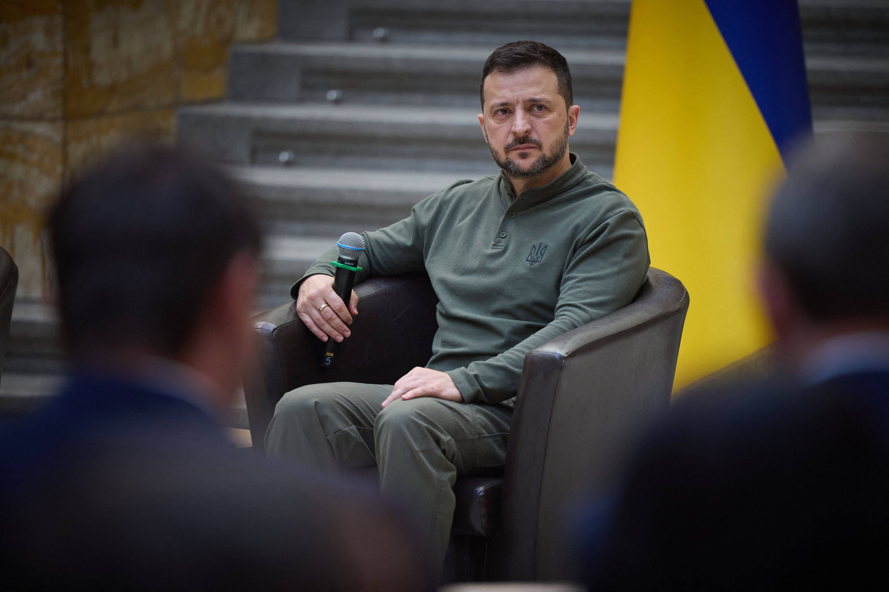 Der ukrainische Präsident Wolodimir Selenski bei einem Meeting Ende Oktober 2024.