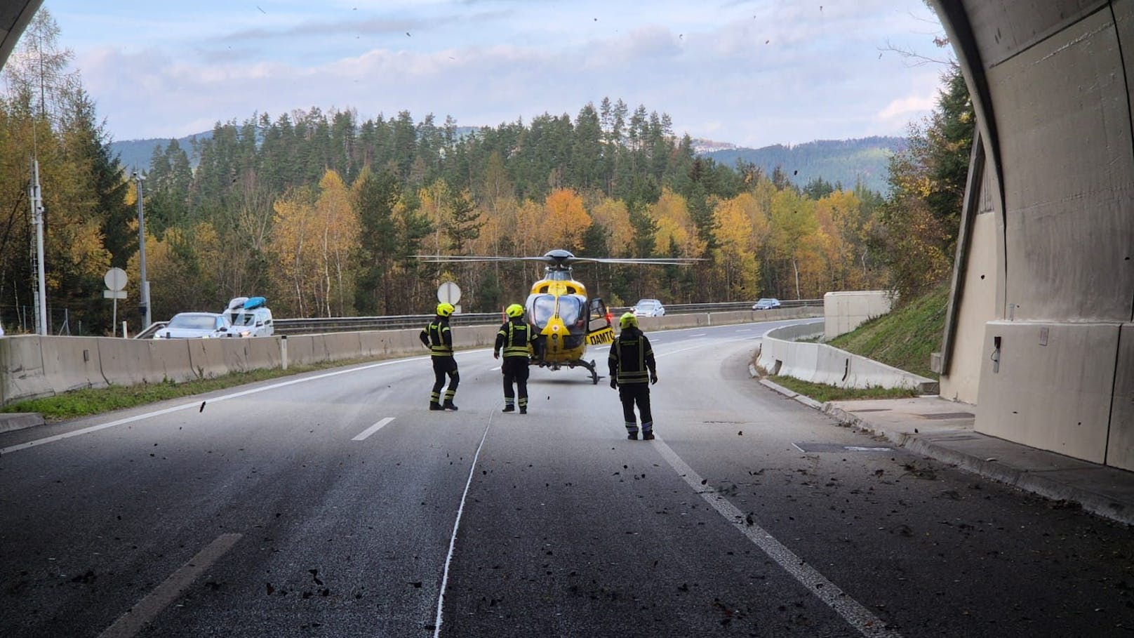 Schwerer Massen-Crash auf der A2 in Richtung Wien