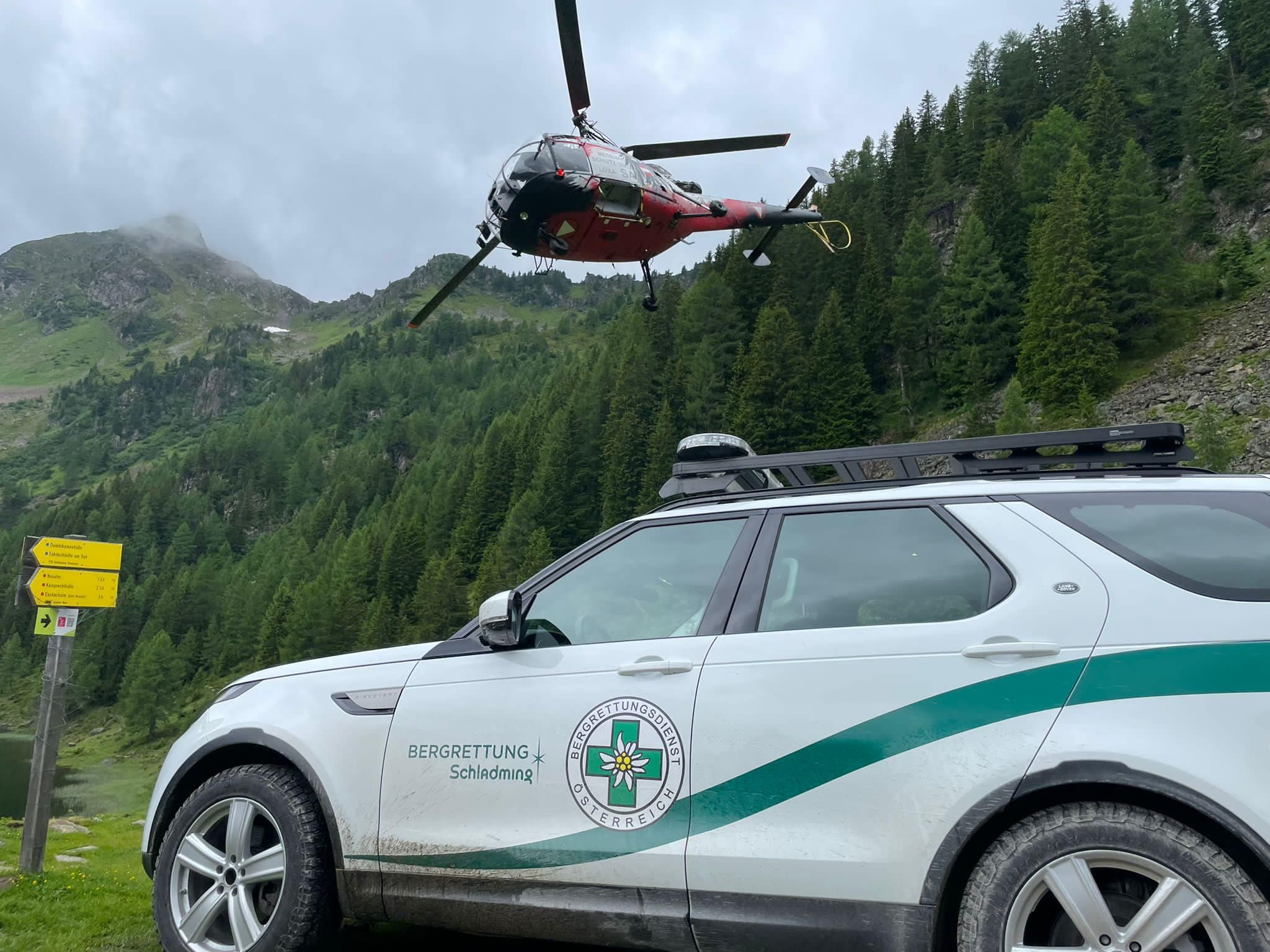 Die Feuerwehren aus Schladming und Untertal-Rohrmoos sowie die Bergrettung waren im Einsatz.
