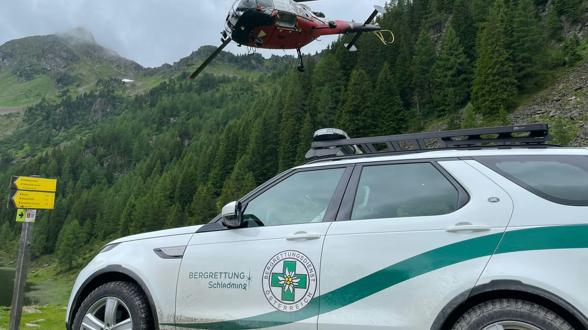 Die Feuerwehren aus Schladming und Untertal-Rohrmoos sowie die Bergrettung waren im Einsatz.