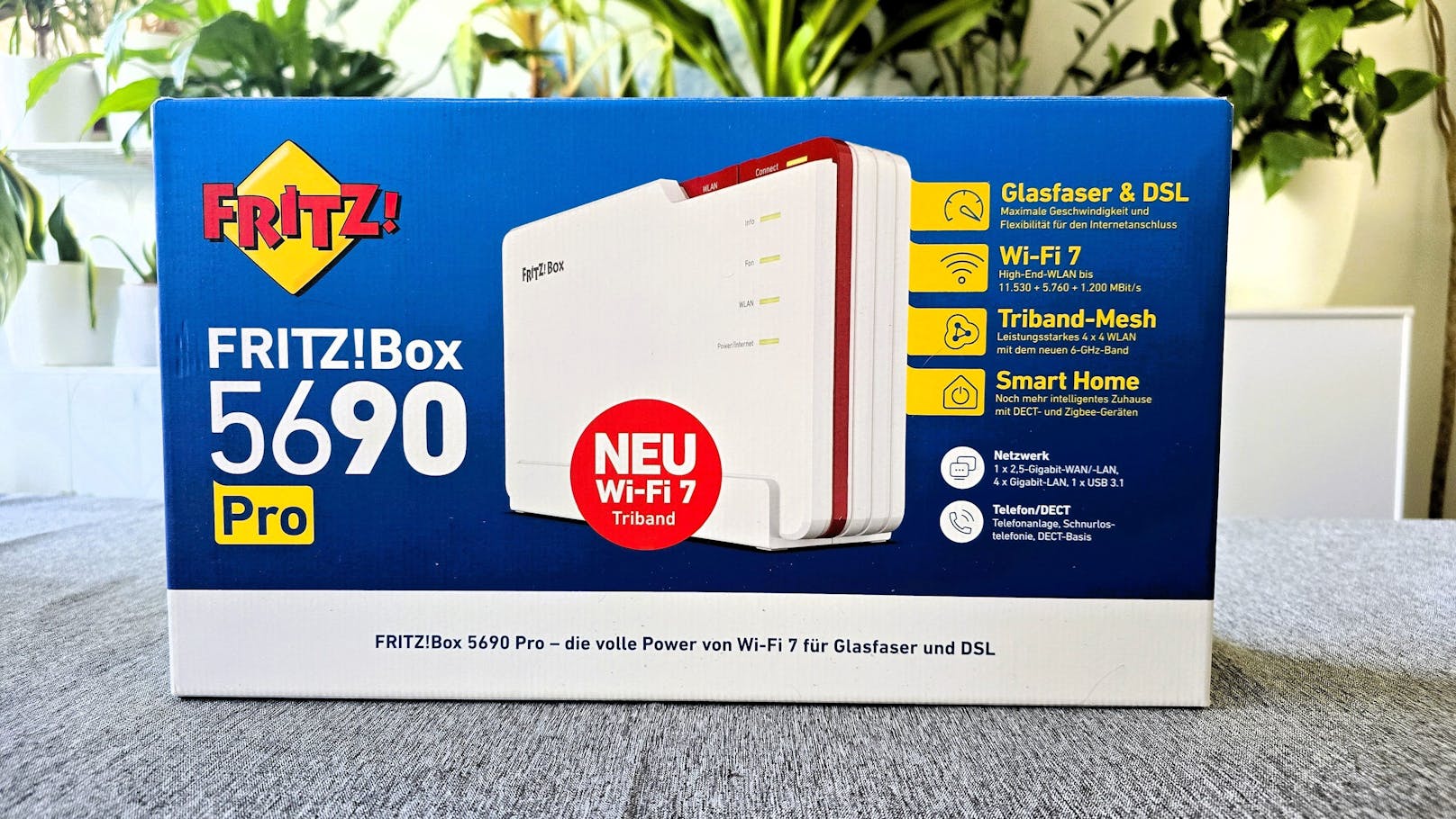 Die AVM FritzBox 5690 Pro, gemacht für DSL und Glasfaser, hat sich seit ihrer Einführung als eine der leistungsstärksten und zukunftssichersten Router...