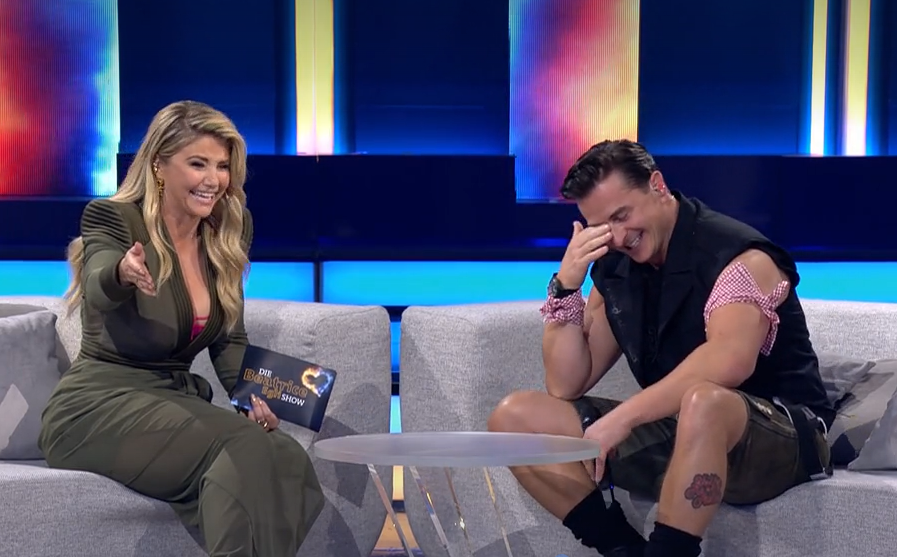 <strong>Beatrice Egli</strong> und <strong>Andreas Gabalier</strong> amüsieren sich köstlich über ihren ersten TV-Auftritt.