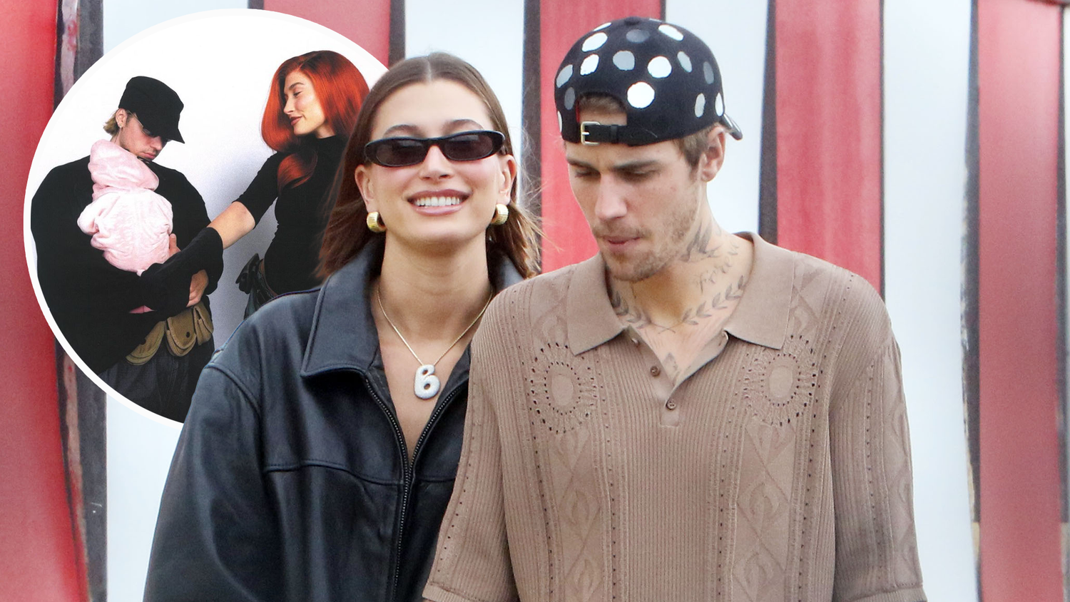 Für Halloween zeigen sich Justin und Hailey Bieber mit Baby Jack Blues.