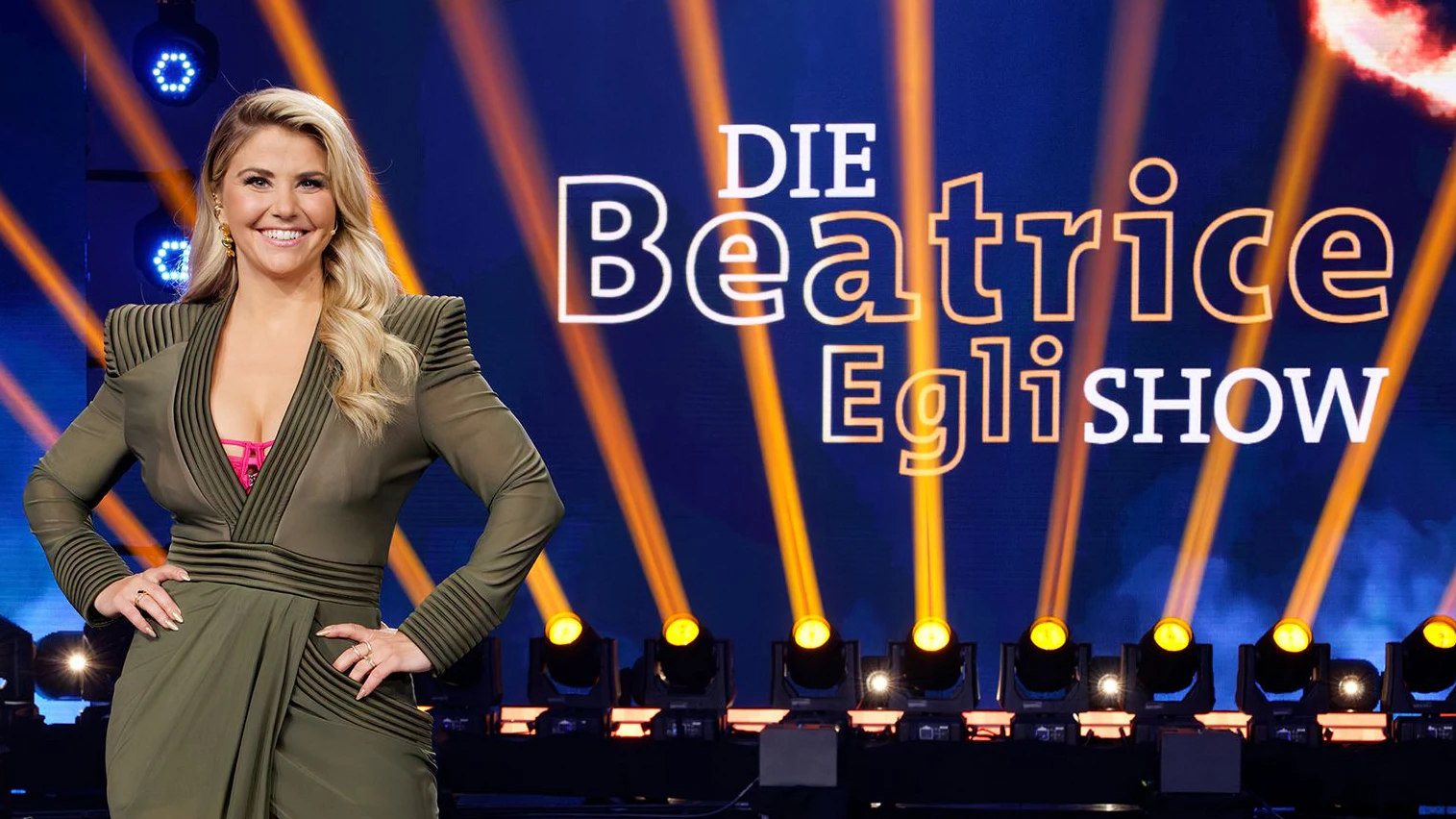 SWR DIE BEATRICE EGLI SHOW, am Donnerstag (31.10.24) um 20:15 Uhr im SWR. Schlagerstar Beatrice Egli freut sich auf eine neue Ausgabe ihrer Samstagabendshow in SWR, MDR und SRF. Danach ist die Sendung auch in der ARD Mediathek zu sehen. Die Gastgeberin legt Wert auf musikalische Vielfalt und emotionale Geschichten. Dazu begrüßt sie viele verschiedene musikalische Gäste auf ihrer Bühne in Berlin. © SWR/Manfred H. Vogel, honorarfrei - Verwendung gemäß der AGB im engen inhaltlichen, redaktionellen Zusammenhang mit genannter SWR-Sendung und bei Nennung "Bild: SWR/Manfred H. Vogel" (S2+). SWR Presse/Bildkommunikation, Baden-Baden, Tel: 07221/929-22202, foto@swr.de