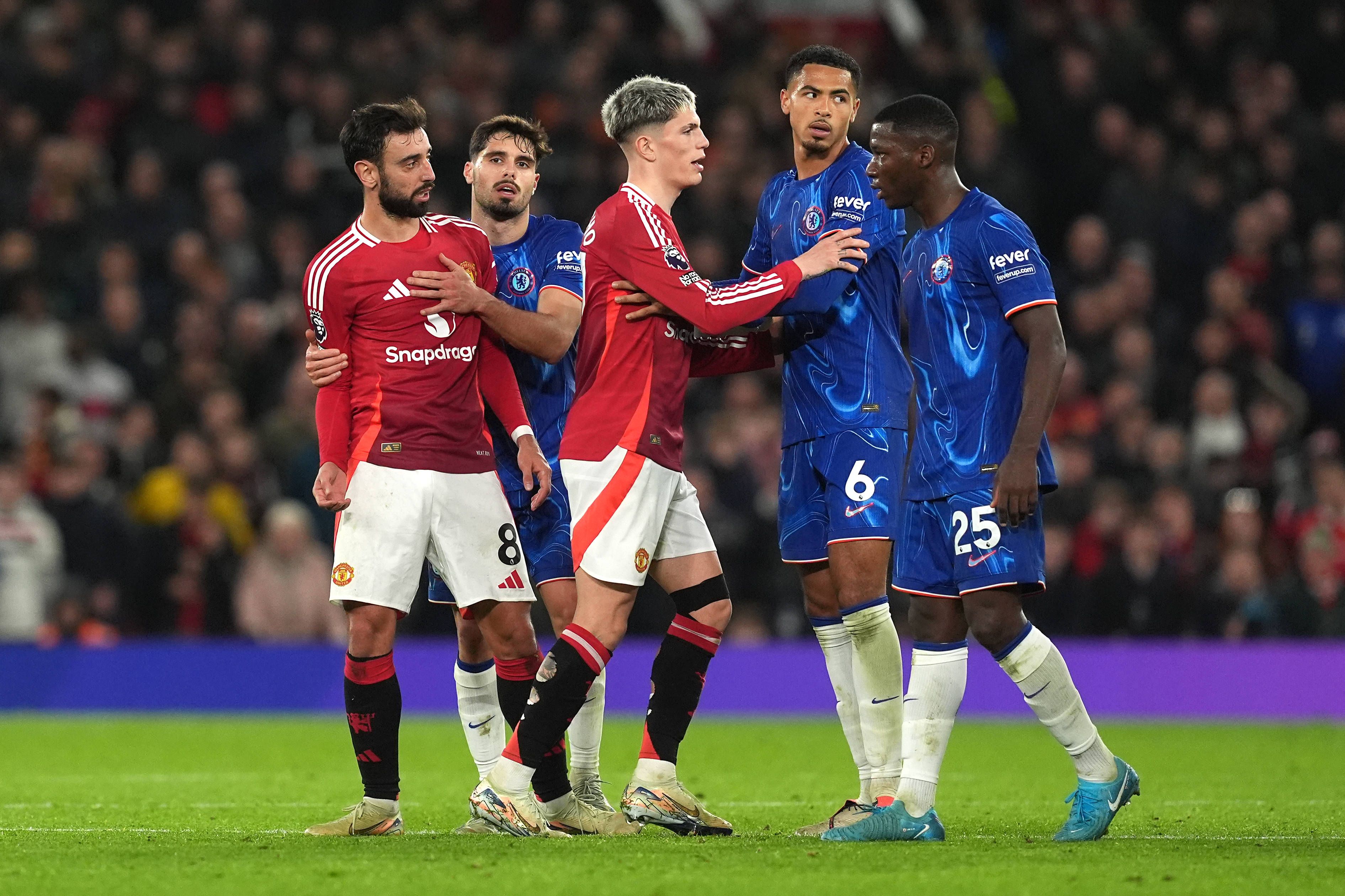 Es war eine hitzige Partie zwischen United und Chelsea.