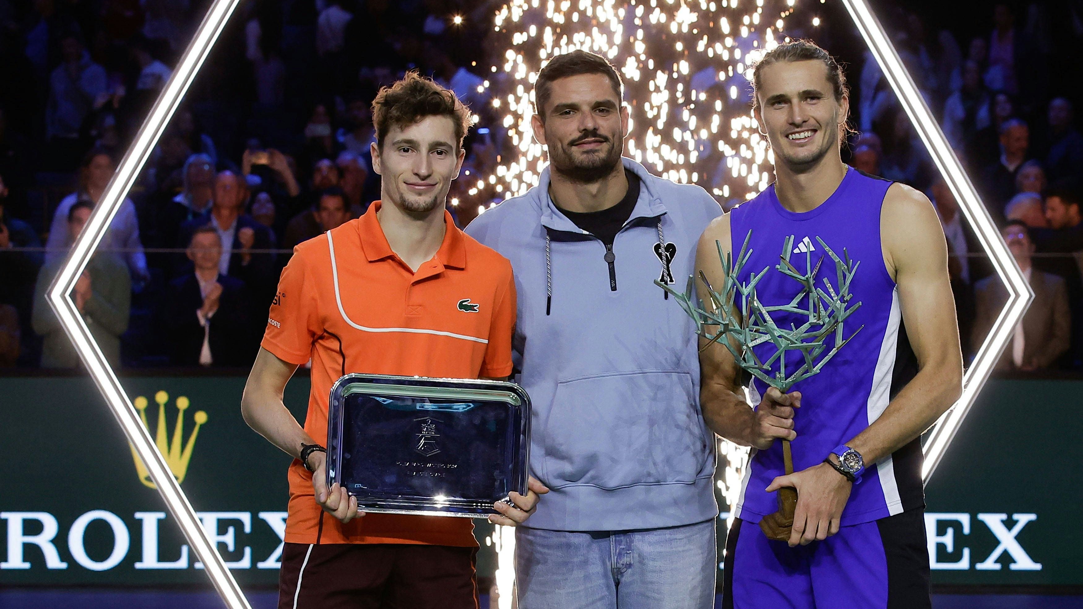 Alexander Zverev besiegte Ugo Humbert.