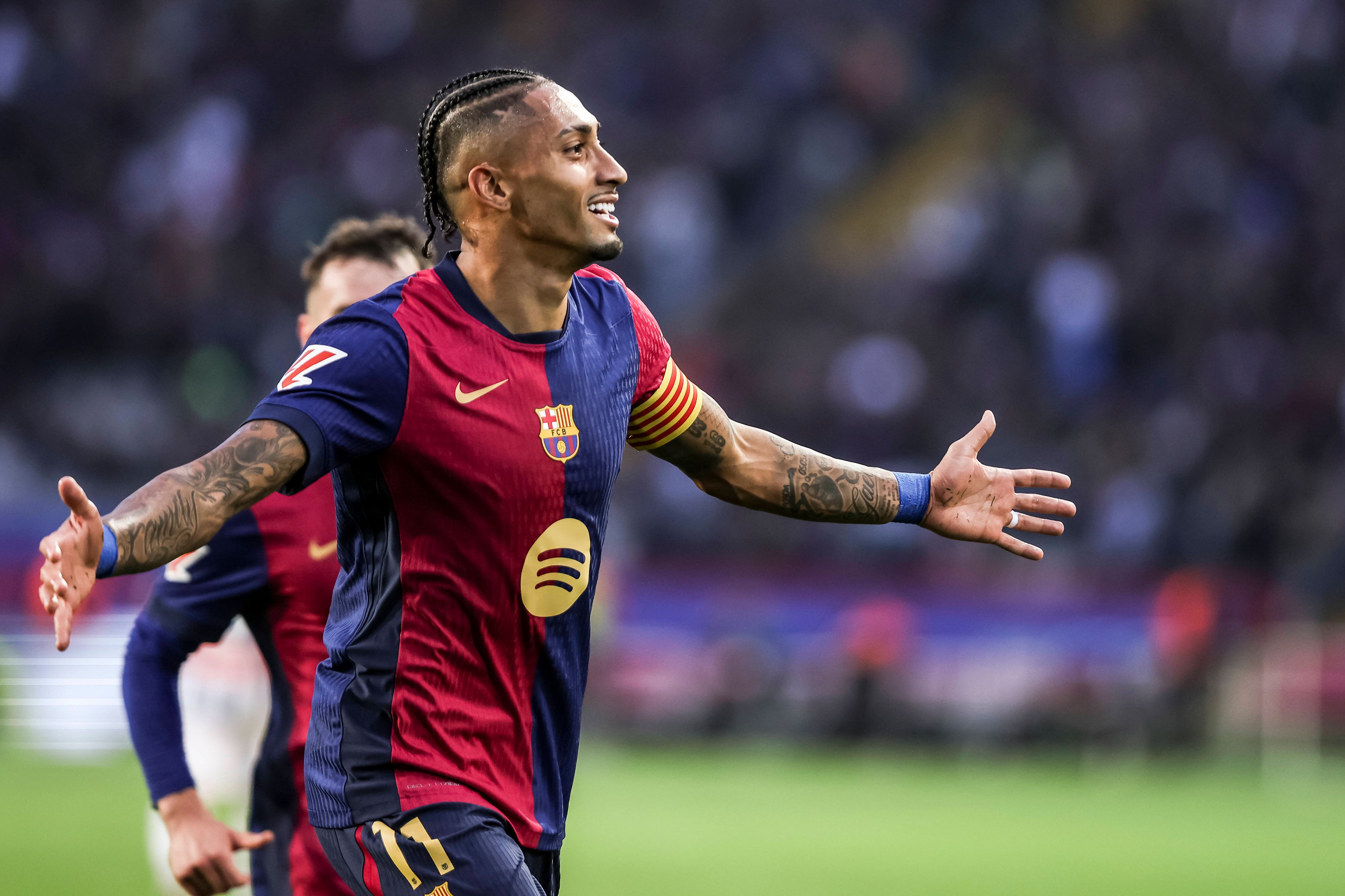 Raphinha erzielte das zwischenzeitliche 2:0 für Barca.