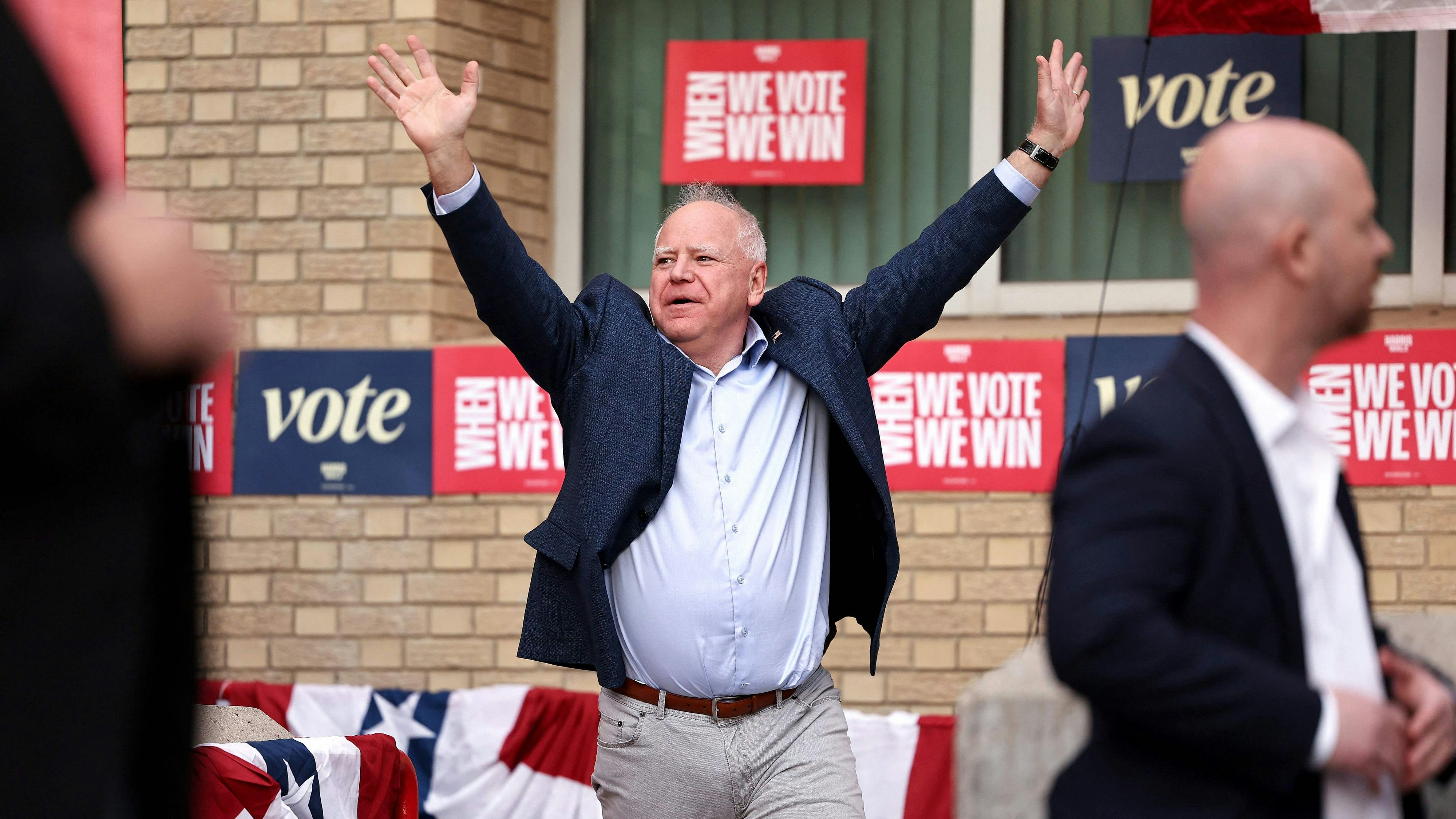 Tim Walz, Gouverneur von Minnesota und der Harris-Kandidat für die Vizepräsisentschaft, war die hemdsärmelige Überraschung des Wahlkampfes