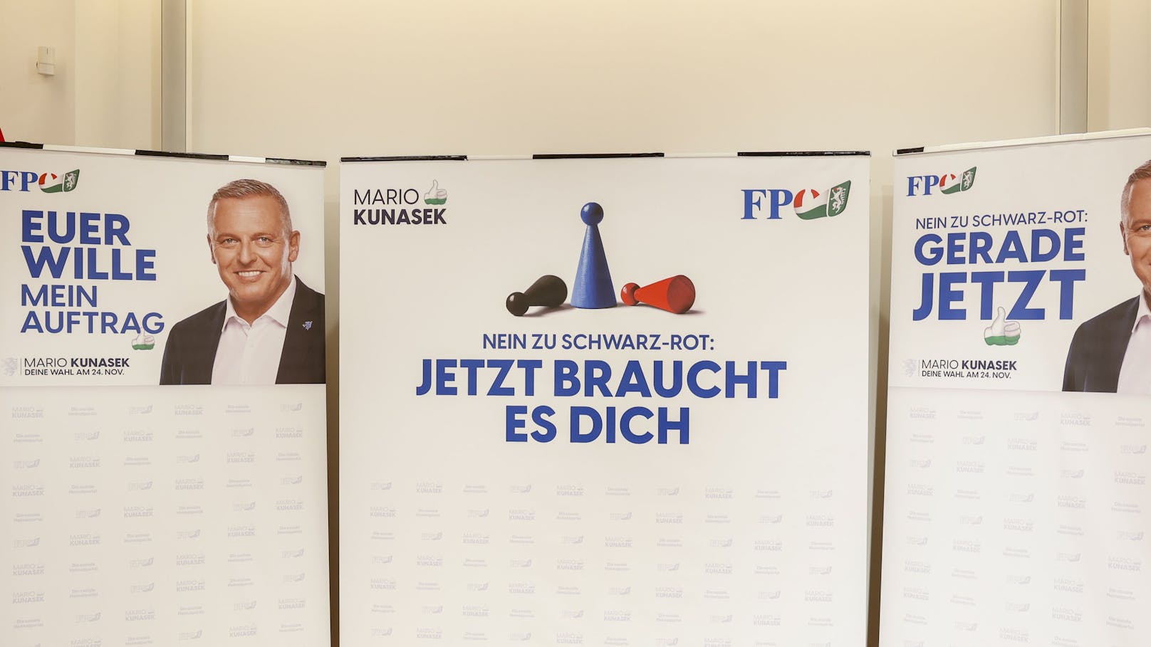 Am Montag präsentierte die FPÖ-Steiermark ihre neuen Wahlplakate.