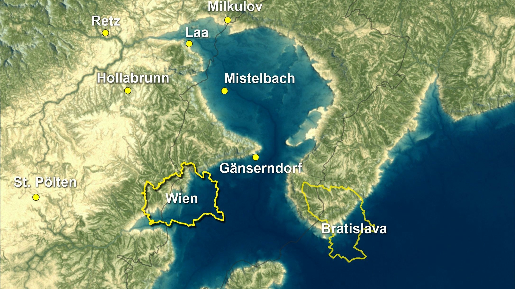 Der Westen am Festland, der Osten im Wasser: Wien im Zeitalter des Badeniums.