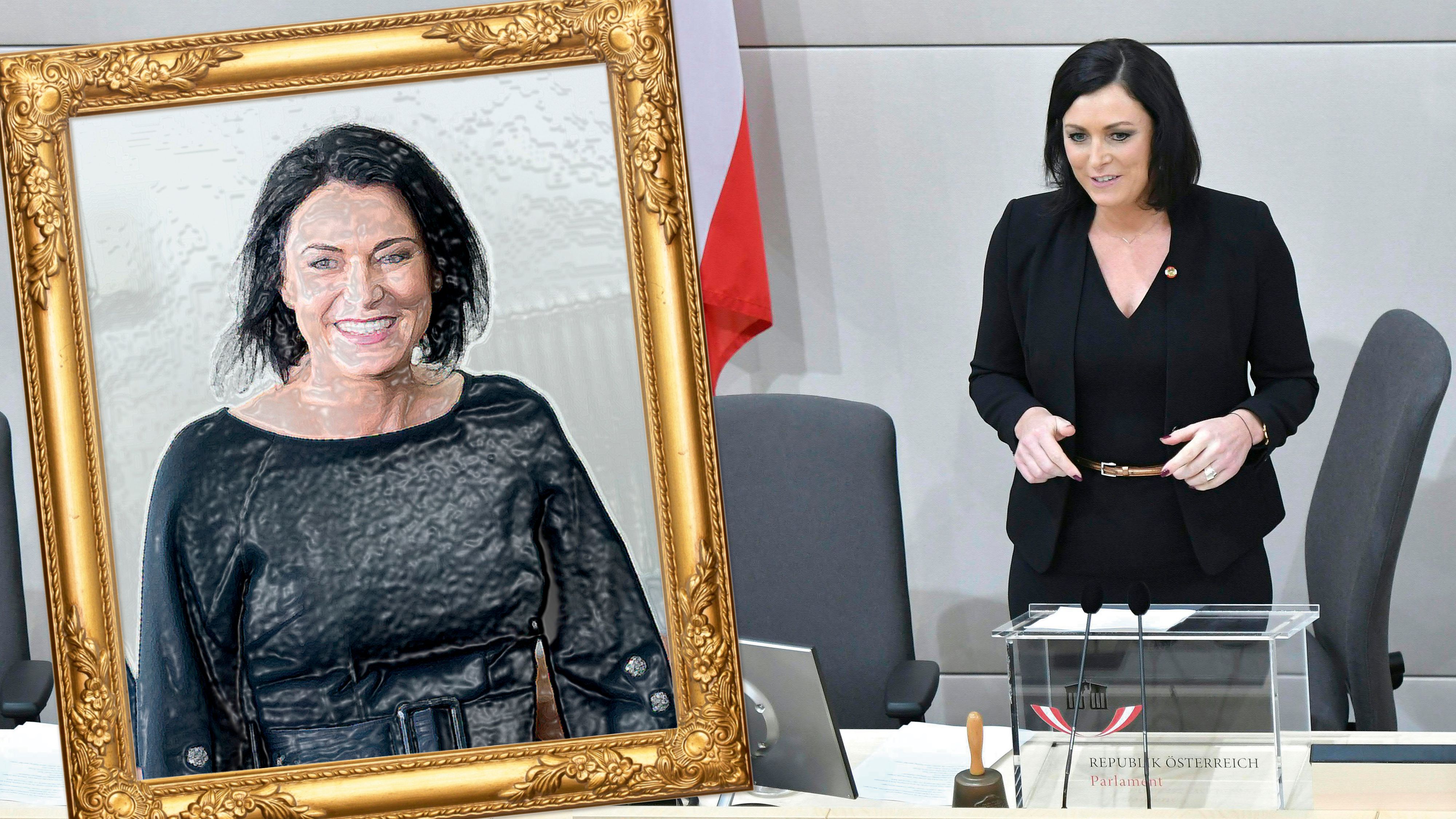 Die türkise Ex-Ministerin Elisabeth Köstinger war 2017 kurz Nationalratspräsidentin – auf ein Porträt in der Galerie dieser Amtsträger im Parlament hätte sie Anspruch.