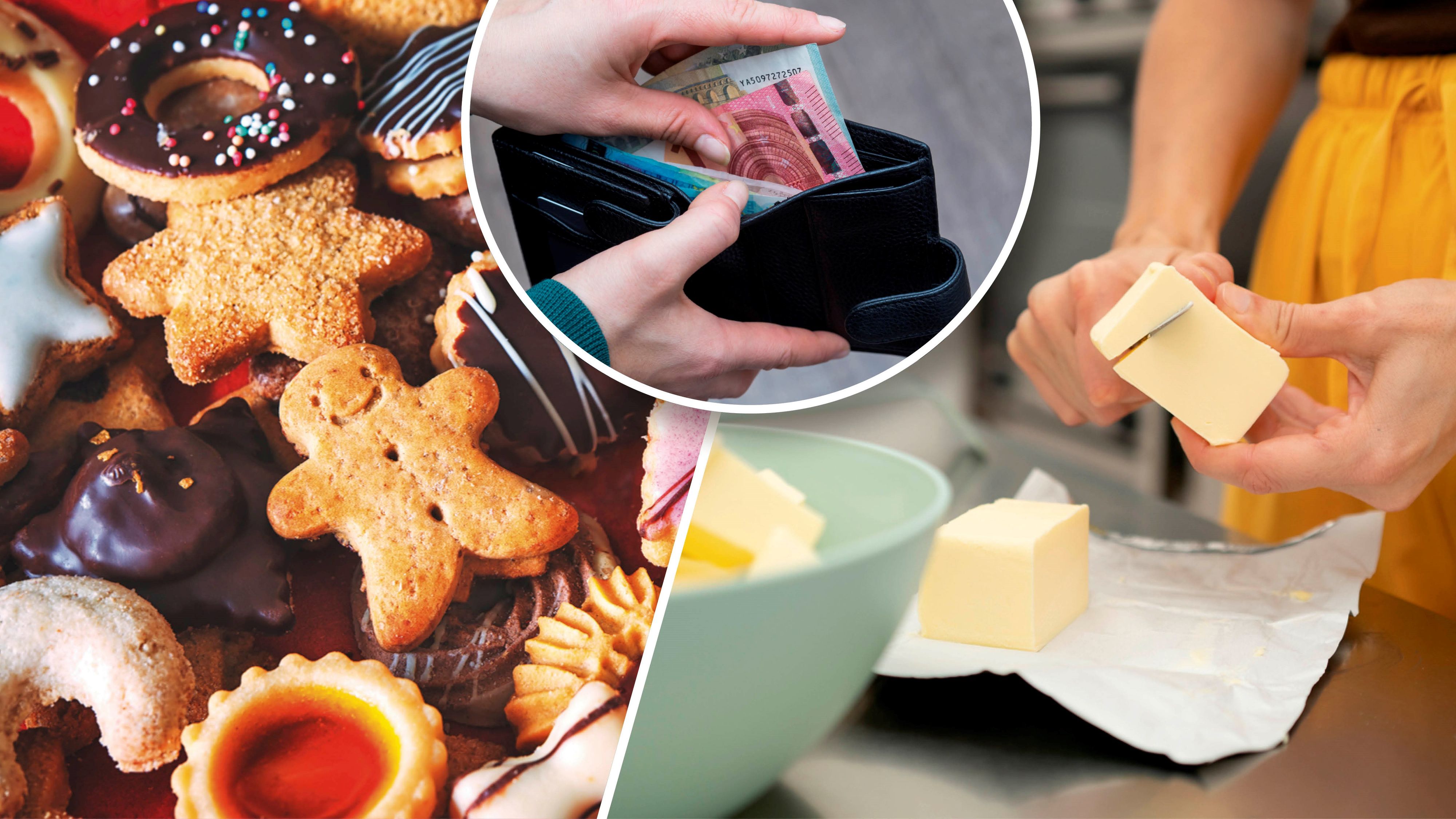 Kunden müssen für Weihnachtskekse tiefer in ihre Geldbörse greifen.