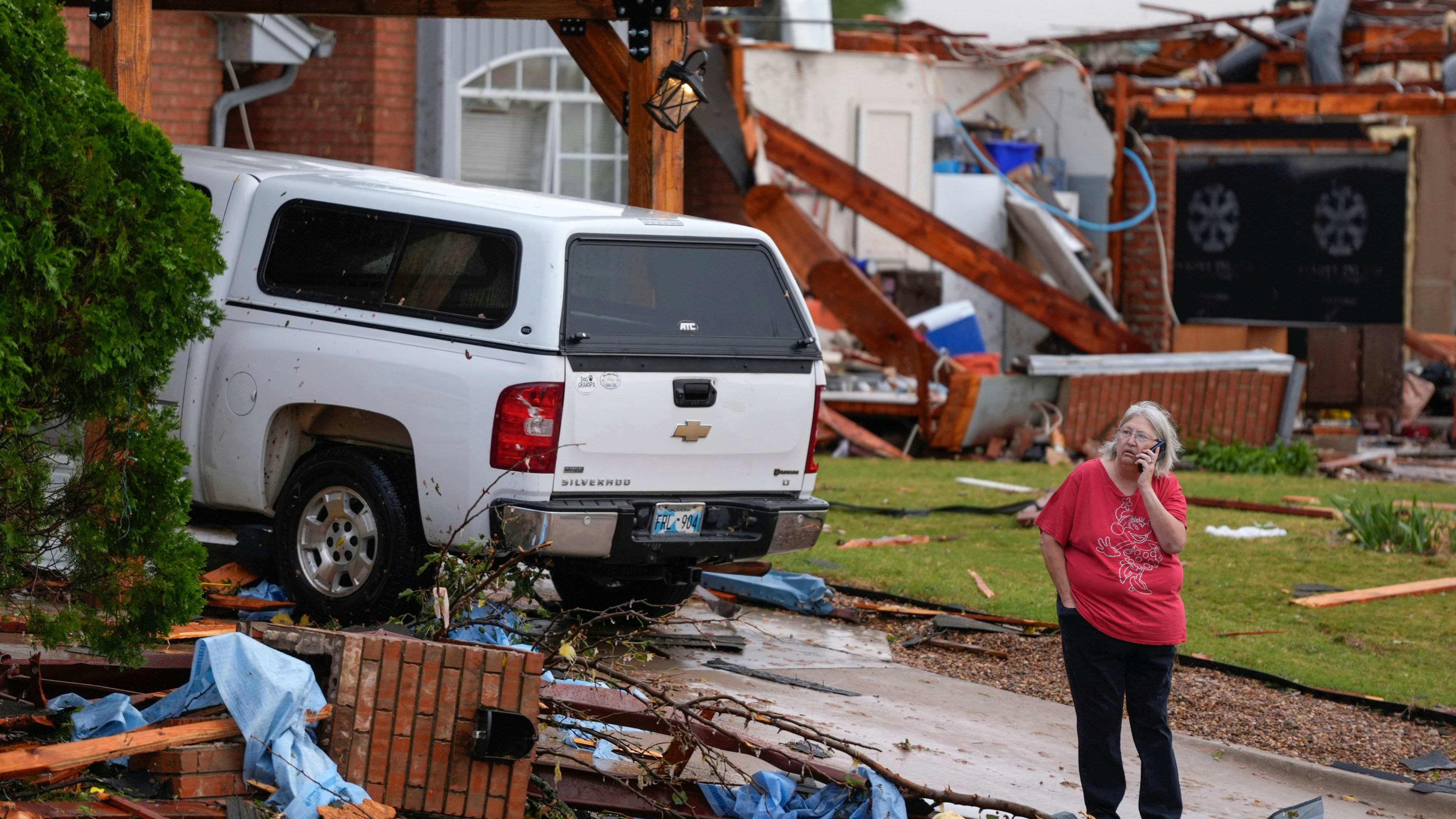 Am Sonntag traf ein Tornado Teile von Oklahoma (hier Oklahoma City)  und Texas schwer