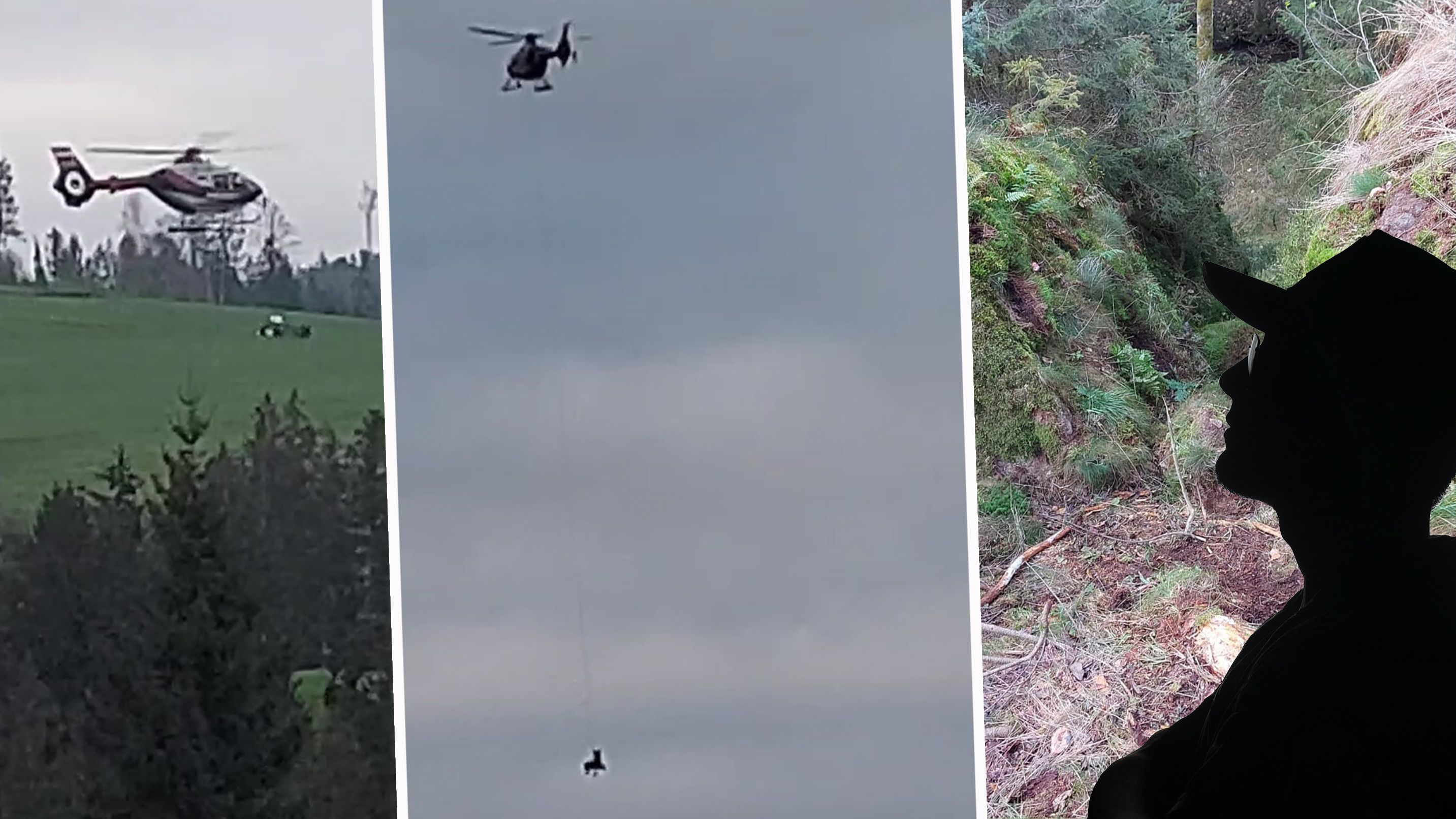 Ein Oberösterreicher erlebte die Bergung des mutmaßlichen Doppel-Killers hautnah mit.