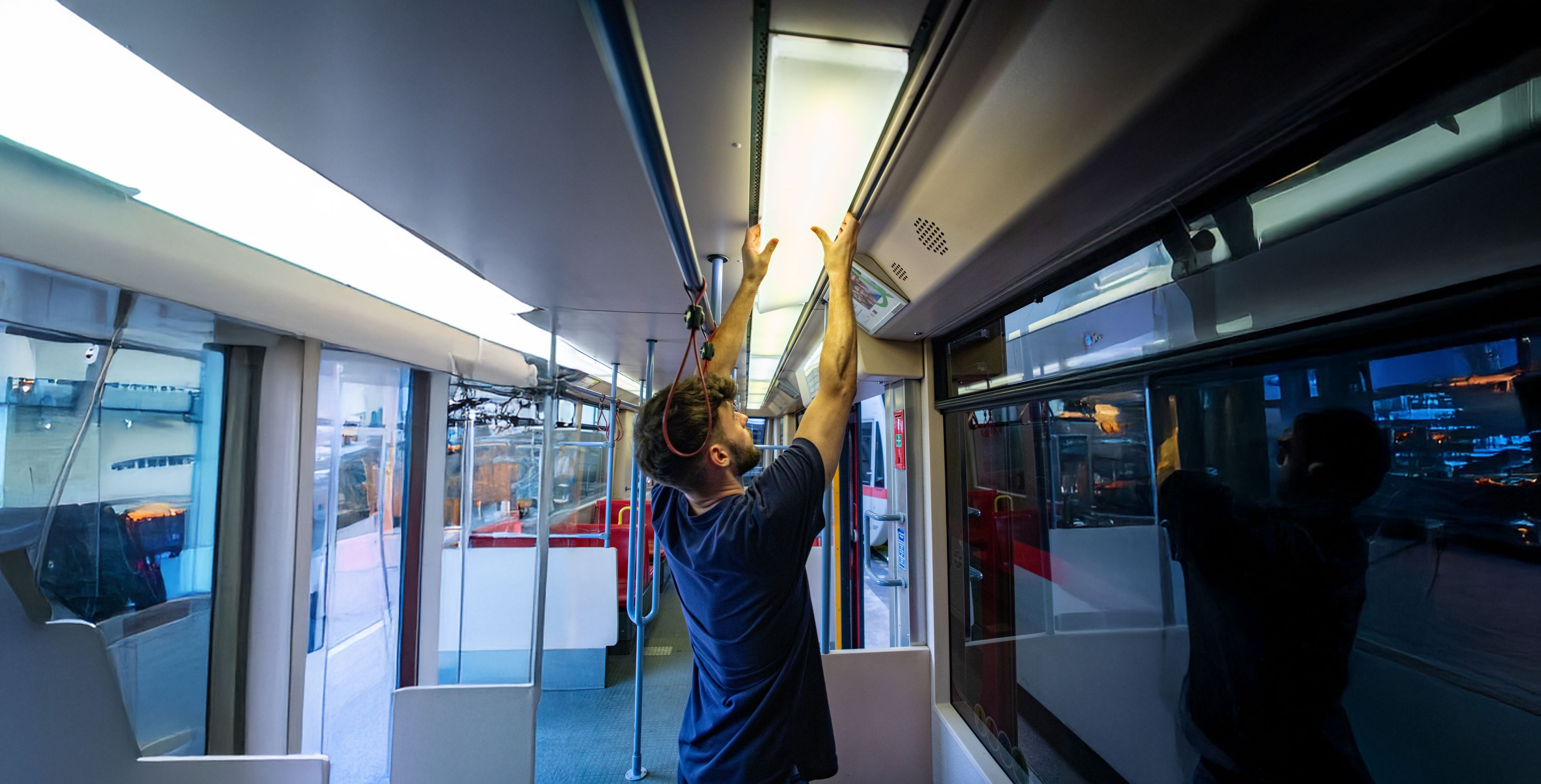 Am Bahnhof Michelbeuern wurde die Beleuchtung in der U6 auf LEDs umgerüstet.