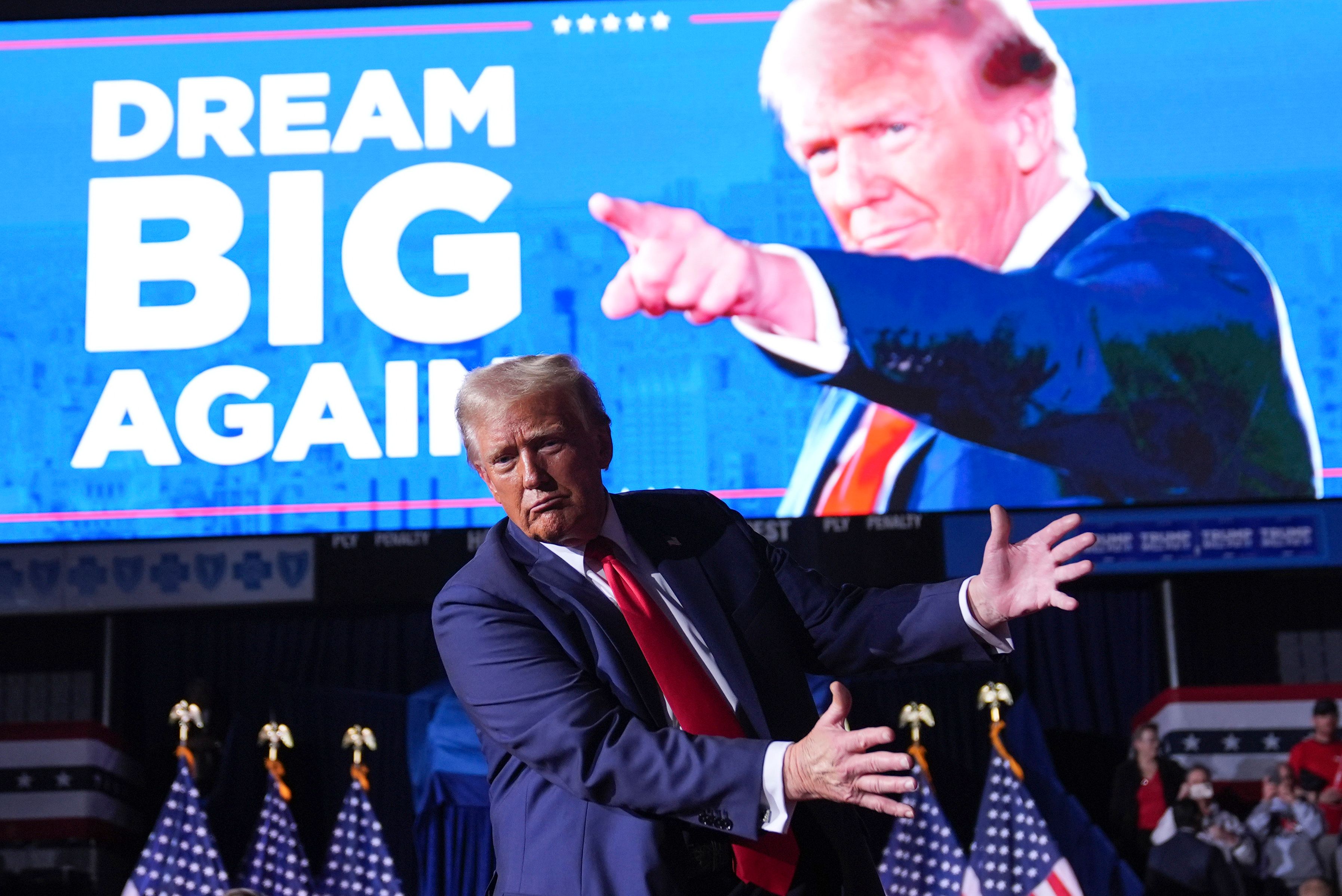 Darf sich über eine zweite Amtszeit freuen: President elect Donald Trump