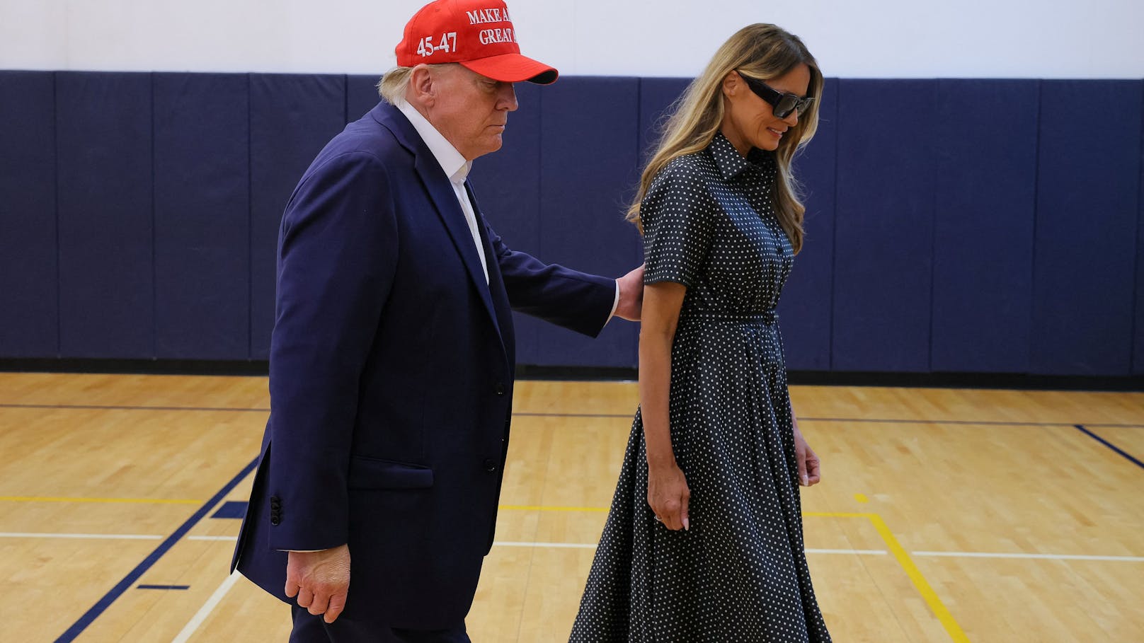 Mit Melania - hier hat Trump gewählt