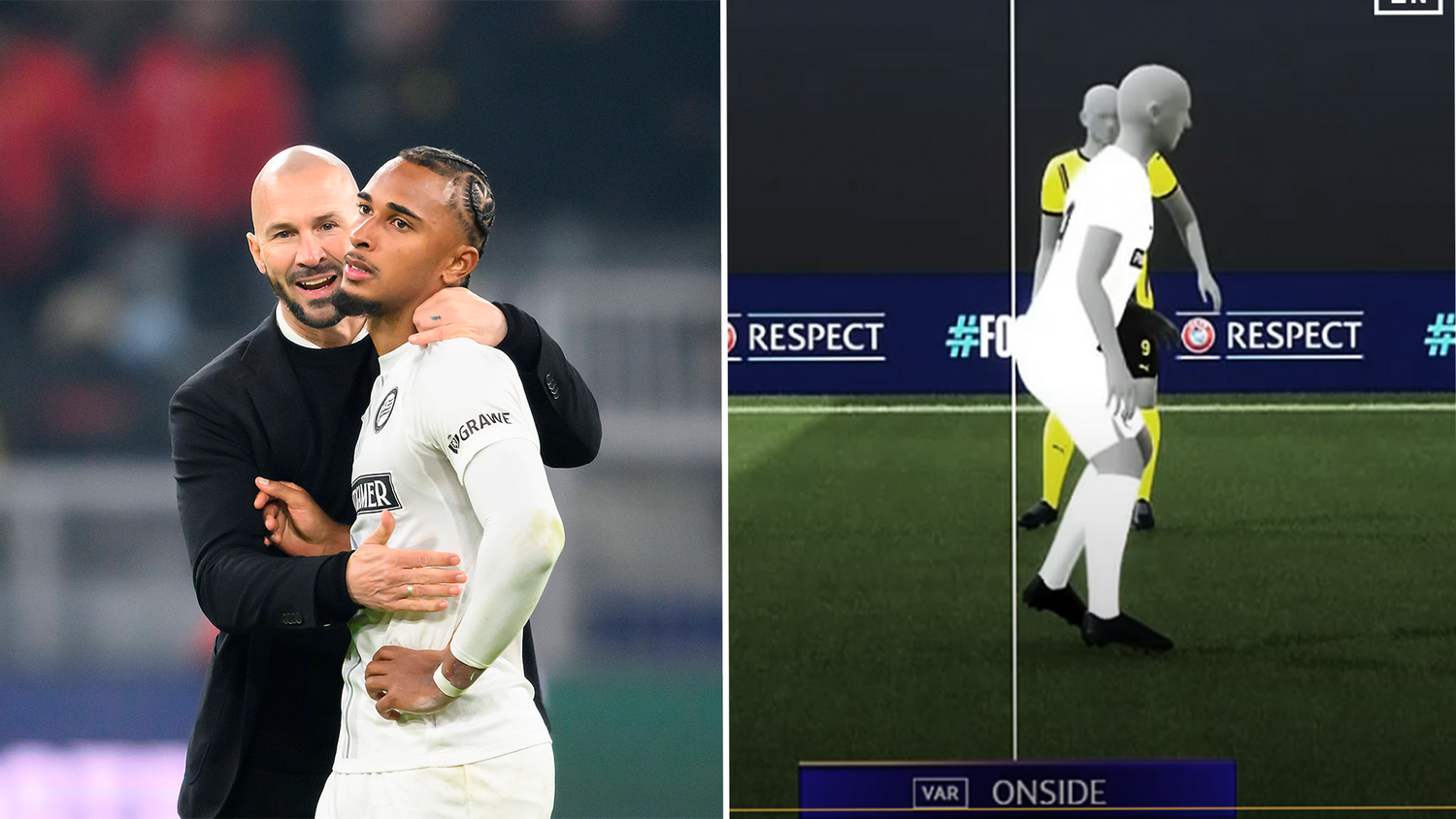 Beim Tor entschieden Millimeter.