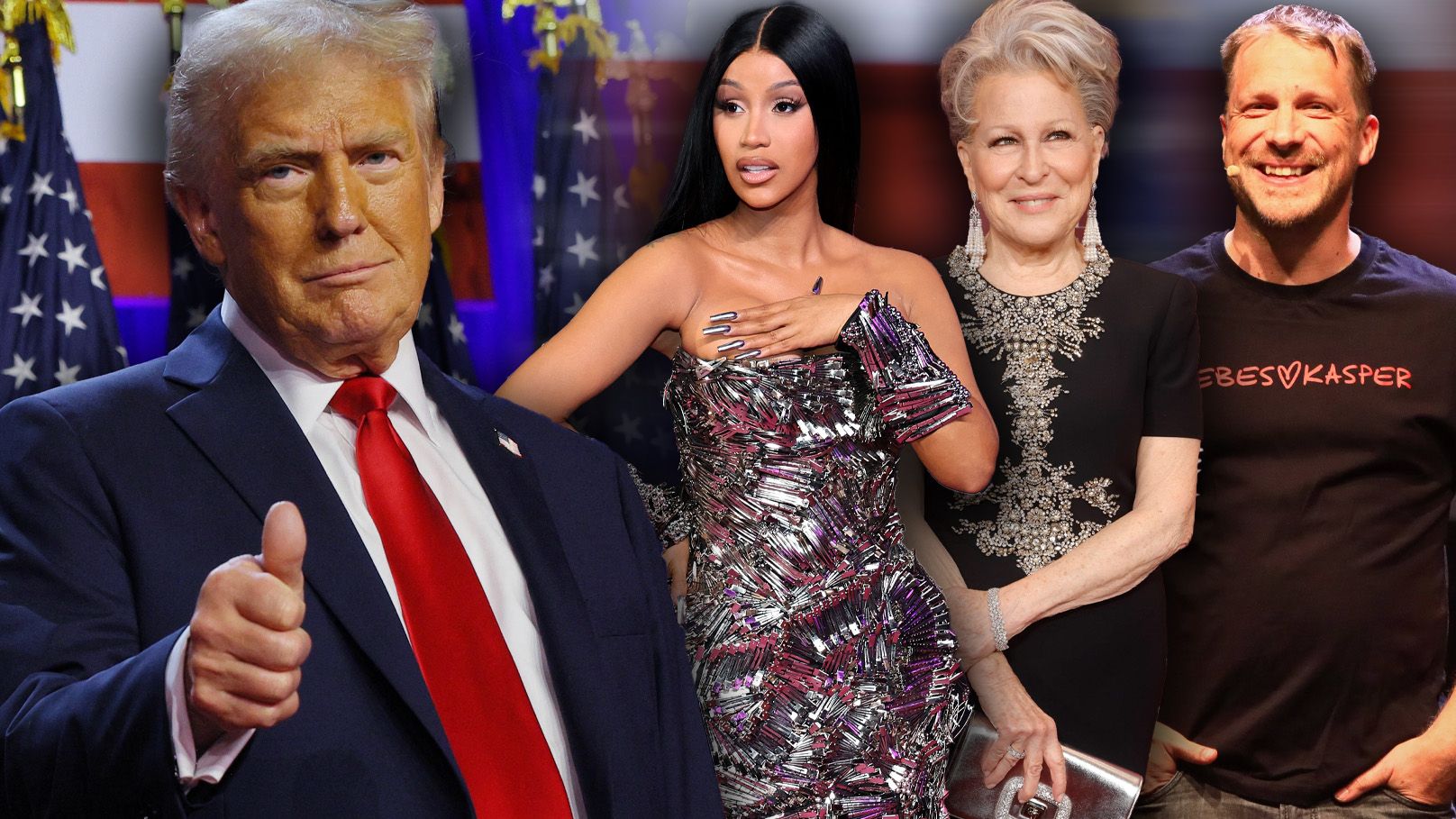 Trump hat wieder die US-Wahl gewonnen - nicht alle Stars sind begeistert darüber.