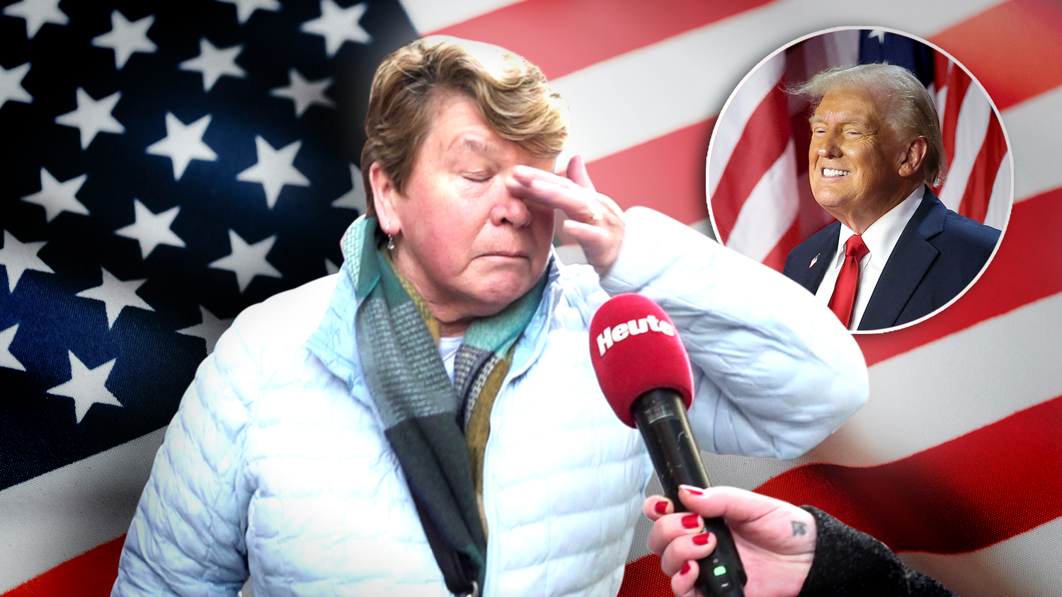 Sie kann ihre Emotionen nur schwer zurückhalten: 