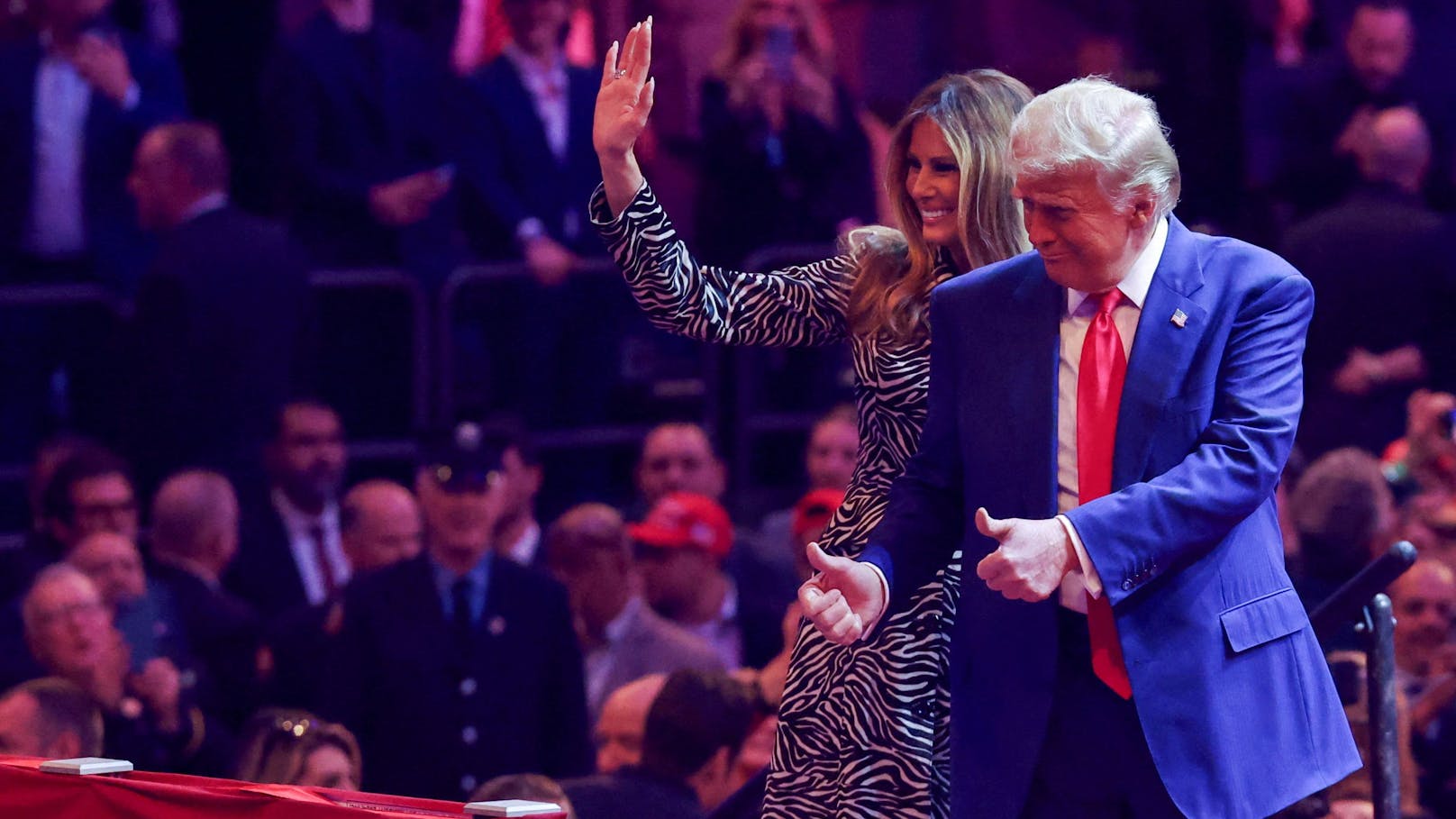 Trump - hier bei seinem Auftritt im Madison Square Garden