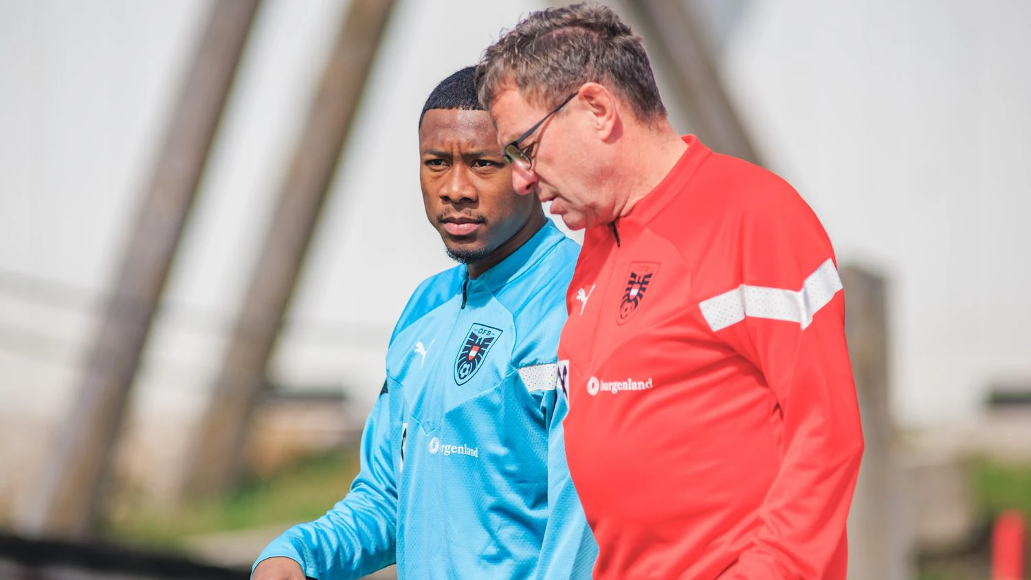 David Alaba und Ralf Rangnick