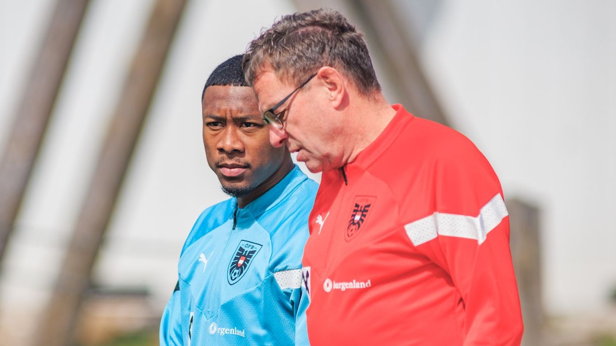 David Alaba und Ralf Rangnick