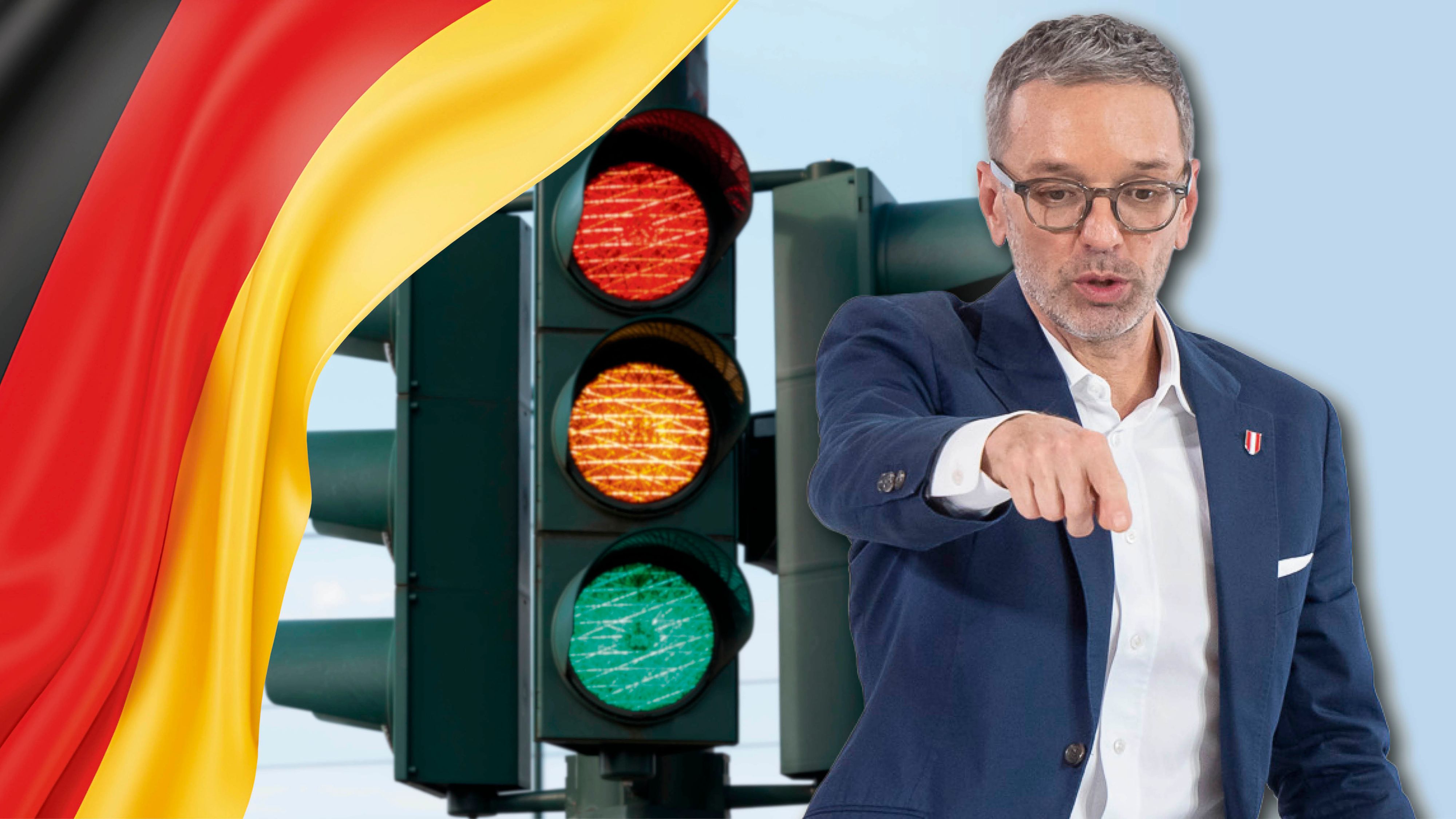 FPÖ-Chef Herbert Kickl sieht im Scheitern der Ampel-Regierung in Deutschland einen Vorgriff auf eine 