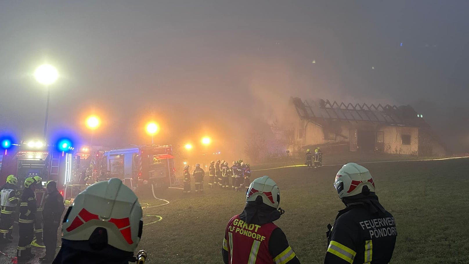 Garage in Vollbrand – Feuerwehr macht Schockfund