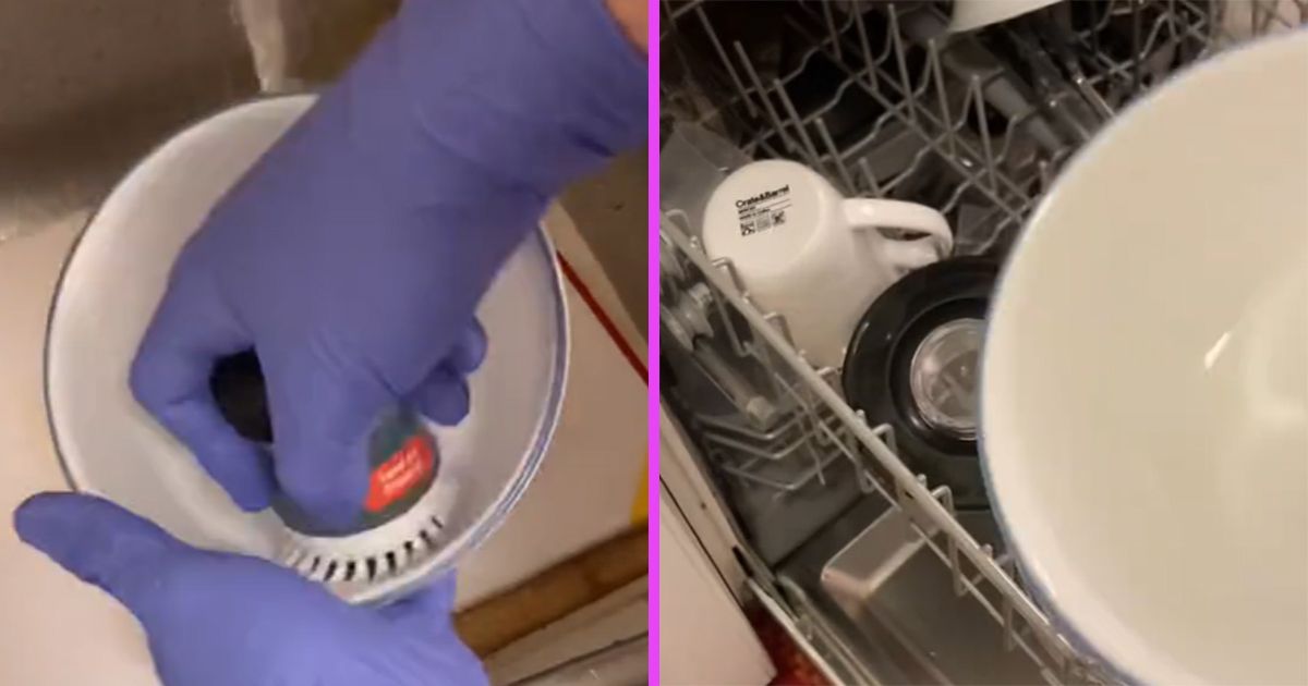 Im Video zeigt Alex, wie er die beiden Schüsseln testet – und wie viel dreckiger die Handwäsche am Ende ist.