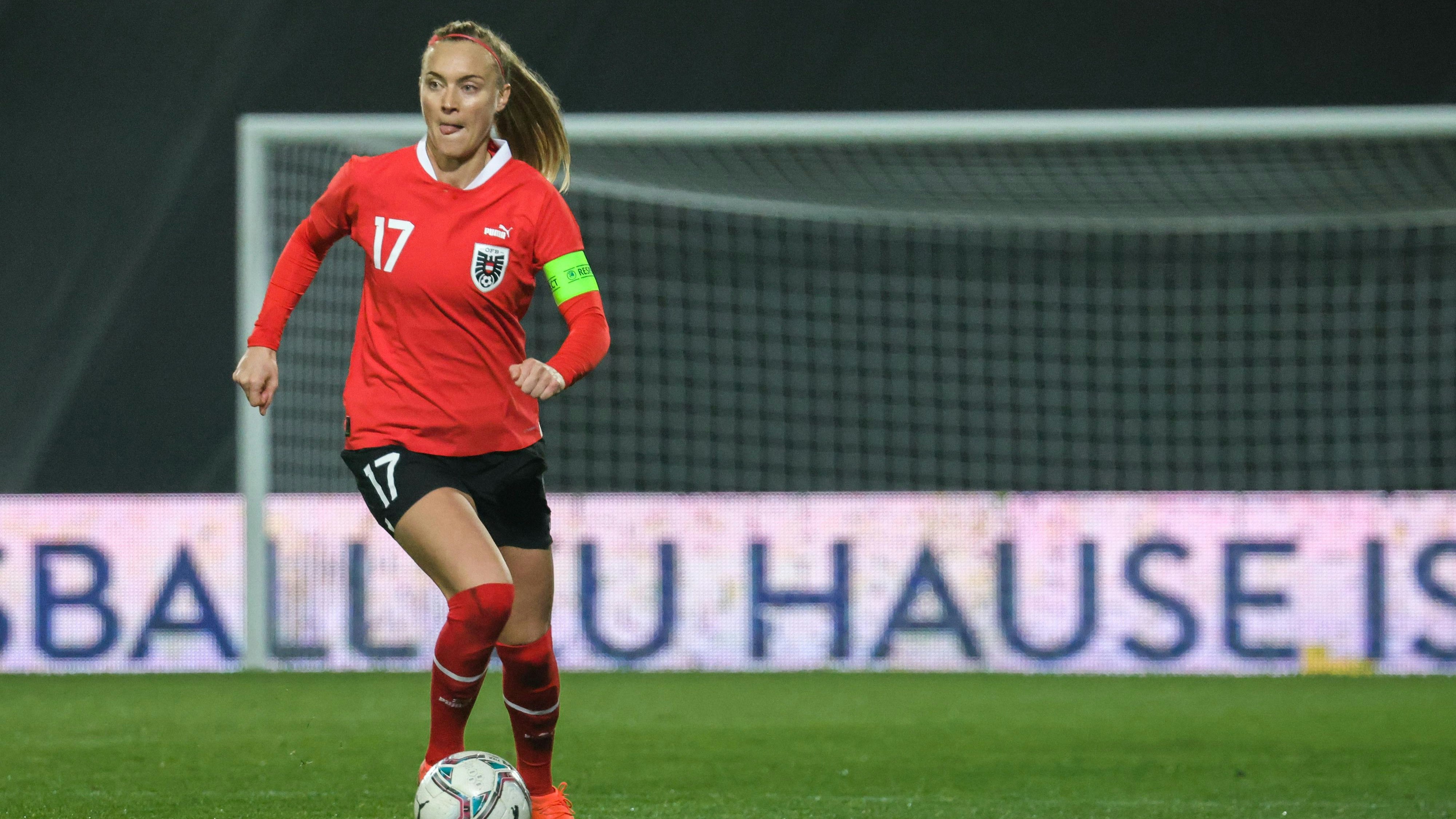 Kapitänin Sarah Puntigam absolvierte bereits 150 Länderspiele.