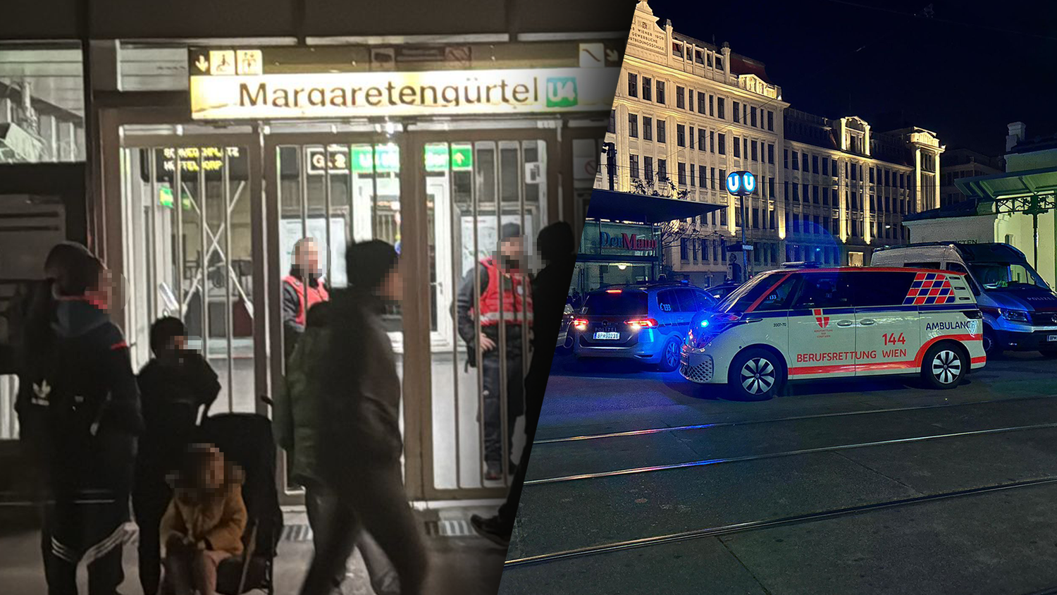 Der Öffi-Verkehr wurde in beiden Richtungen vorübergehend eingestellt. Eine Frau erlitt schwerste Kopfverletzungen.