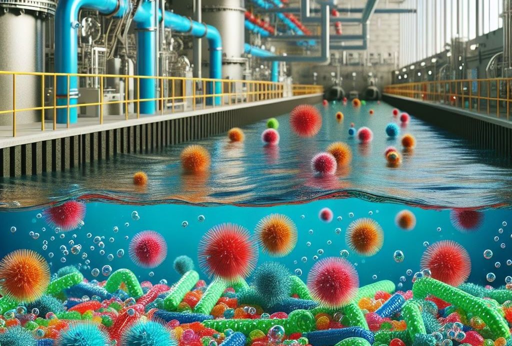 So stellt sich die KI eine Reise von Viren durch die Kläranlage vor.